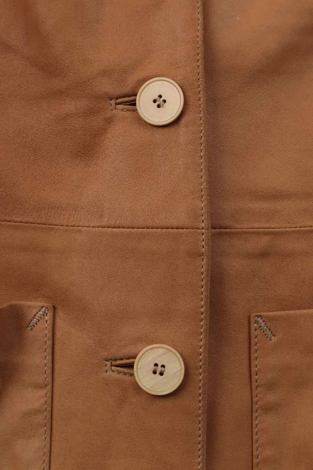 Armani Women's Armani Jeans Brown Leather Blazer Jacket Size S Size S / US 4 / IT 40 - 3 Thumbnail