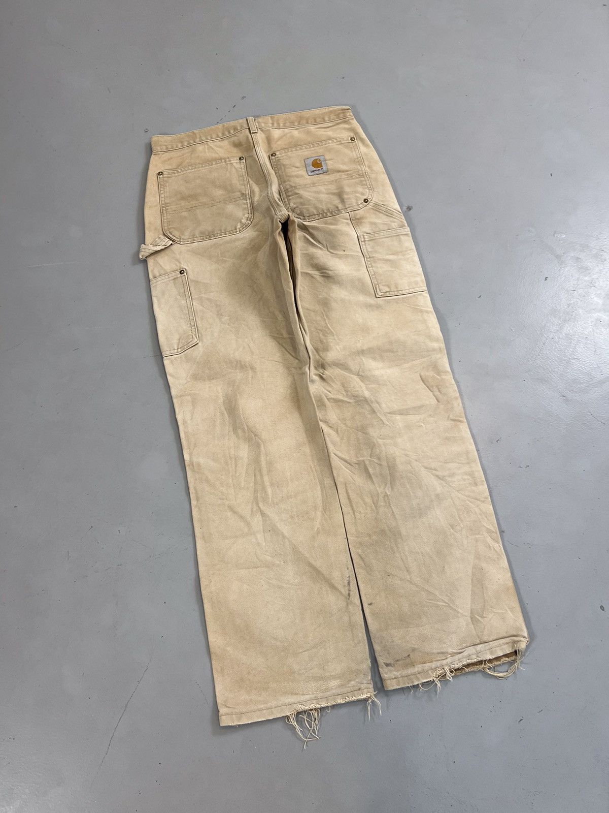 Carhartt Vintage Carharttt B01 BRN sun-fade double knee workwear Size US 32 / EU 48 - 6 Thumbnail