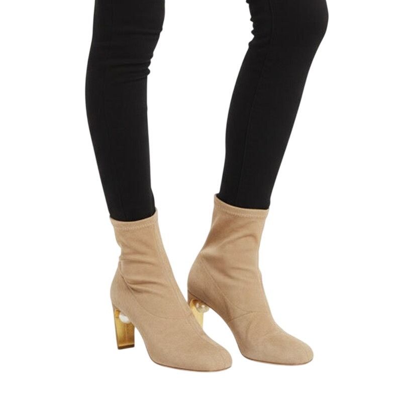 Nicholas Kirkwood Nicholas Kirkwood Maeva Brown Suede Ankle Boots, IT38/US8 Size US 8 / IT 38 - 1 Thumbnail