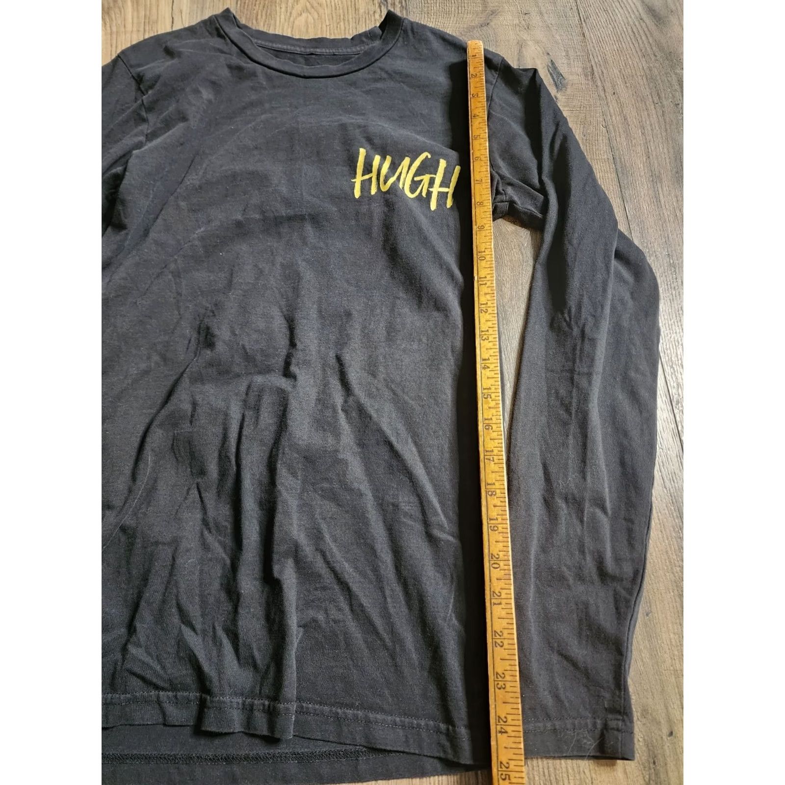 Jackman Mens Hugh Jackman 2019 World Tour Long Sleeve T-Shirt Black Double Sided Crew Neck Shirt Men XS-XL Size US S / EU 44-46 / 1 - 2 Thumbnail