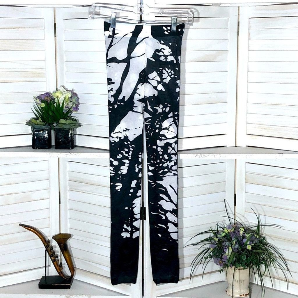 Vintage Black white footless thighs Halloween costume abstract art M Size ONE SIZE - 1 Thumbnail