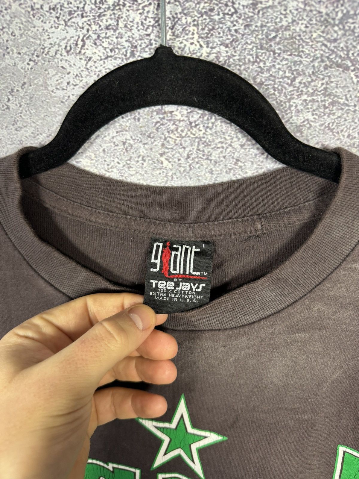 Giant × Vintage Saint Mxxxxxx Saint Enemy Tee Black Green Men's Large Size US L / EU 52-54 / 3 - 9 Thumbnail
