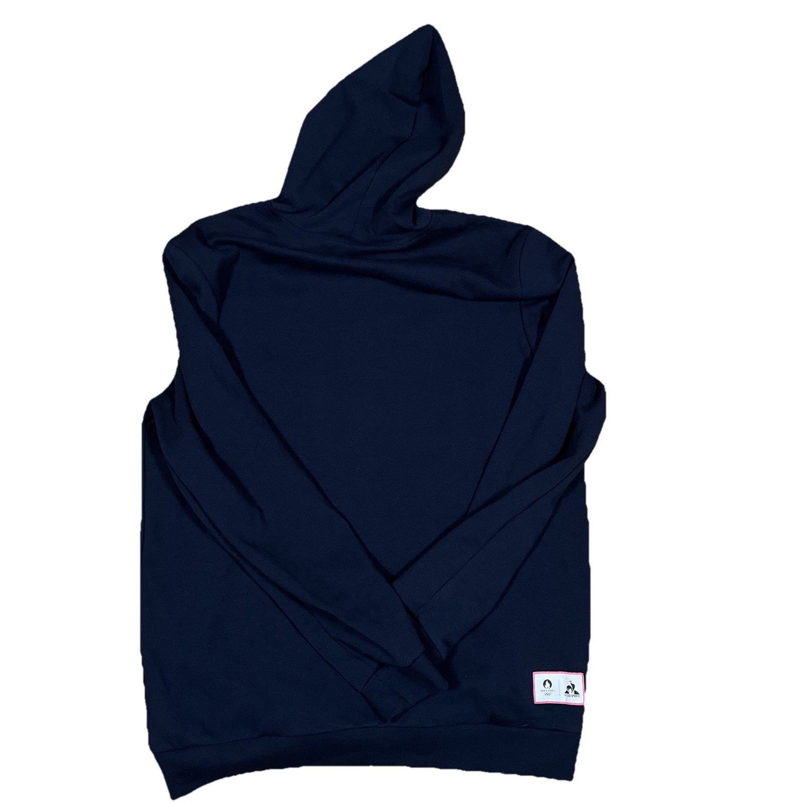 Le Coq Sportif NWT Le Coq Sportif x Paris 2024 Olympics Navy Hoodie Sweater Size US XL / EU 56 / 4 - 3 Thumbnail
