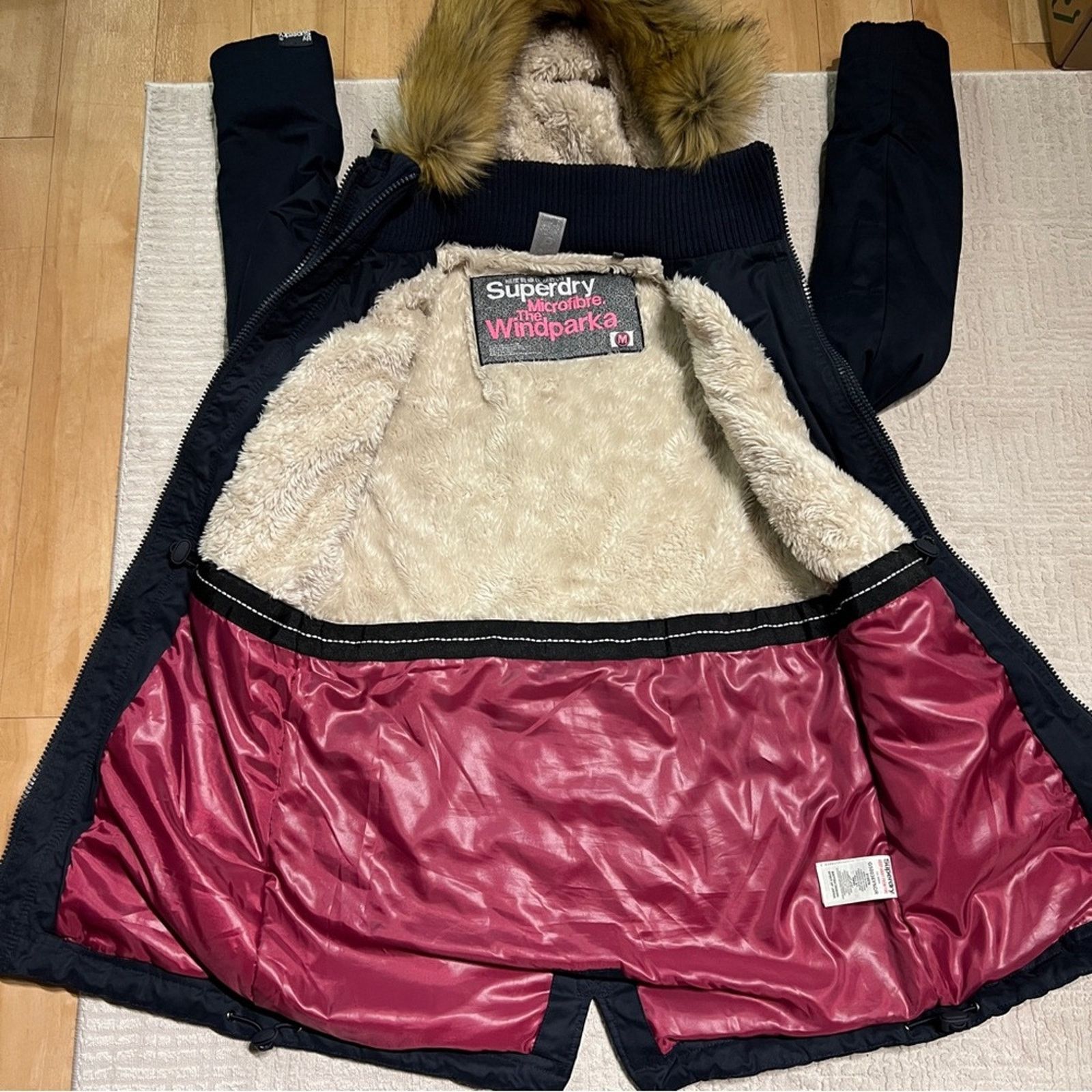 Superdry Superdry Women’s Medium Microfibre The Windparka Jacket Size M / US 6-8 / IT 42-44 - 7 Thumbnail