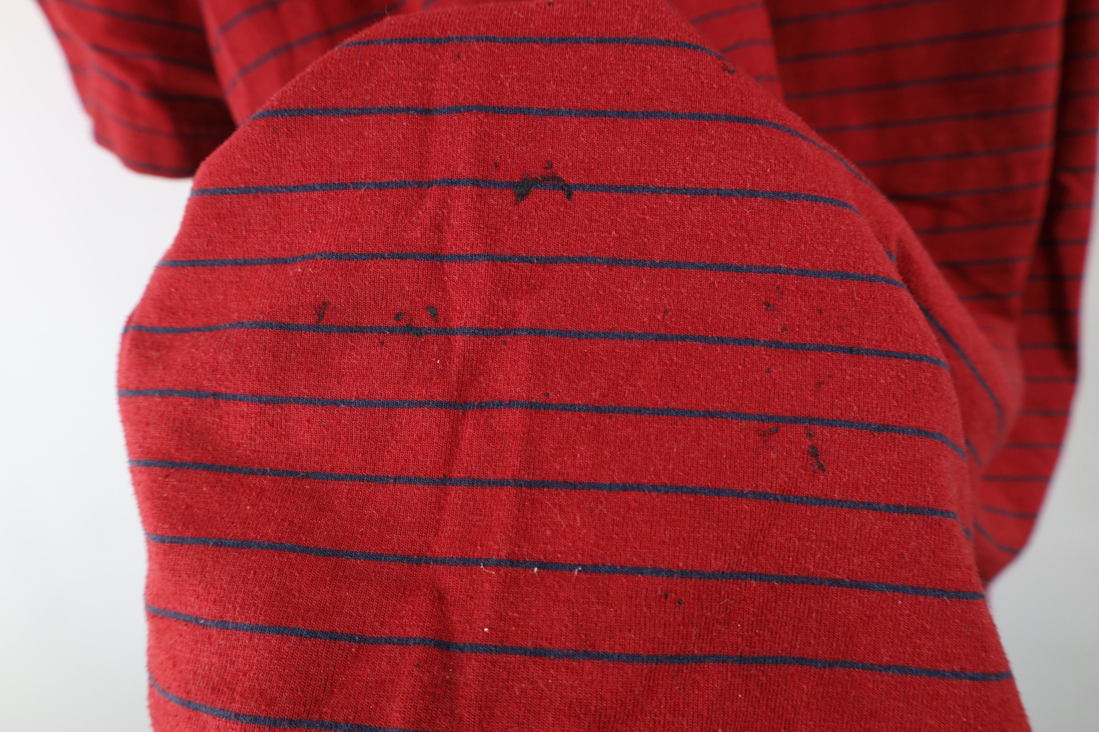 Vintage Vintage 90s Streetwear Striped Short Sleeve T-Shirt Red Size US M / EU 48-50 / 2 - 6 Thumbnail
