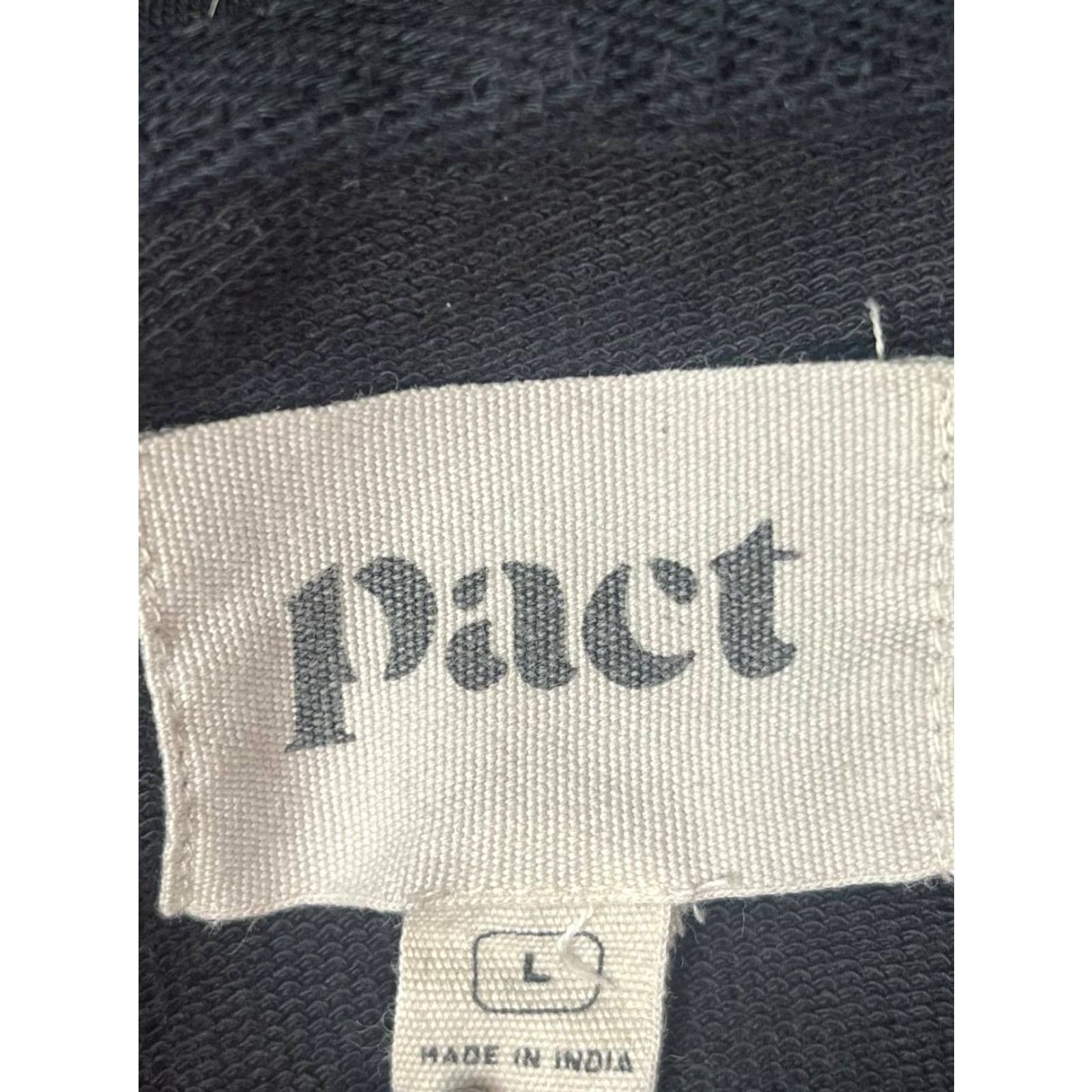 Vintage Pact Hoodie Mens Large Zip Up Performance Stretch Hoodie Sports Logo Pockets Full Zip Regular Fit Black Size US L / EU 52-54 / 3 - 6 Thumbnail