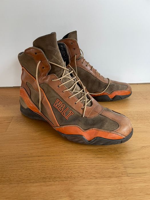 Walter Van Beirendonck Early 90's Leather Wrestling Boots 44