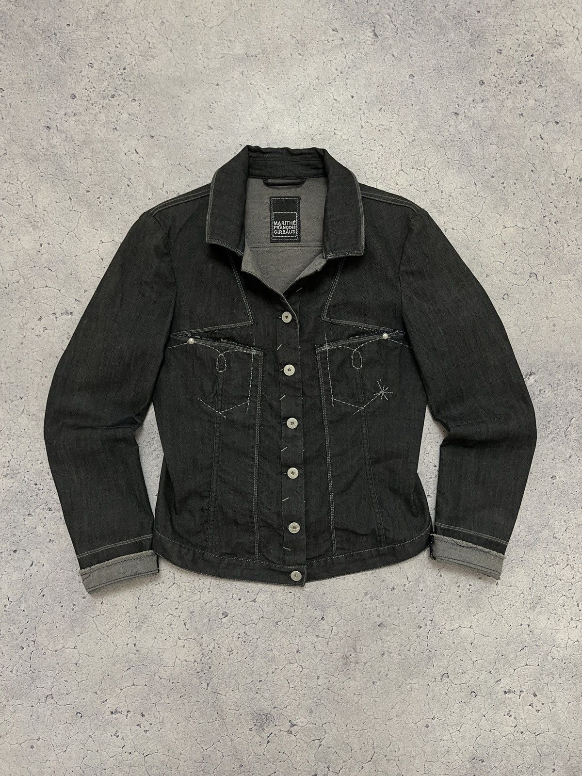 Marithe + Francois Girbaud Vintage Marithe Francois Girbaud Women's Denim Jacket Y2K Size S / US 4 / IT 40 - 1 Thumbnail