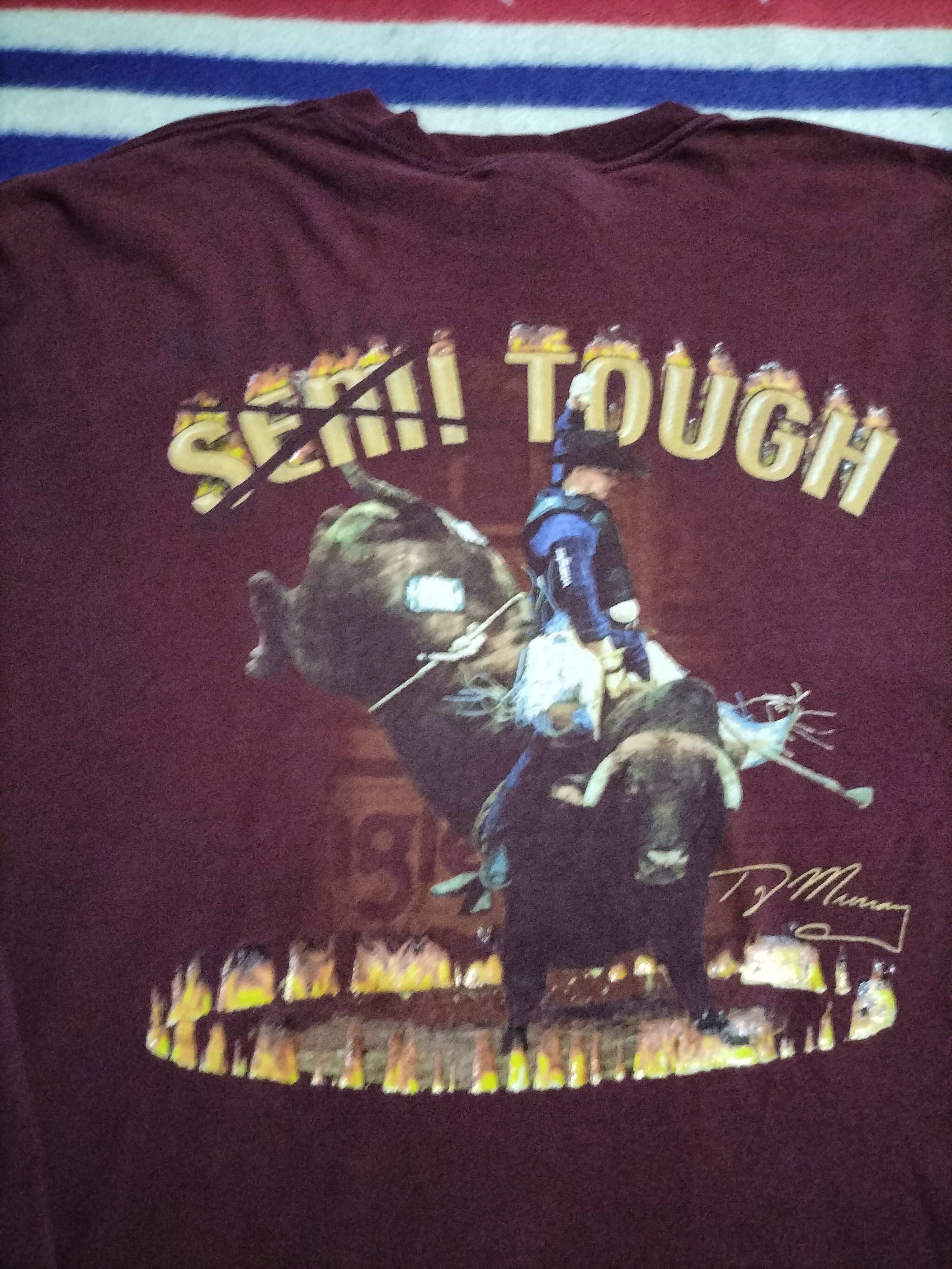 Vintage × Wrangler Vintage Wrangler Rodeo How Tough L/S Fashion Cowboy Size US XL / EU 56 / 4 - 2 Thumbnail