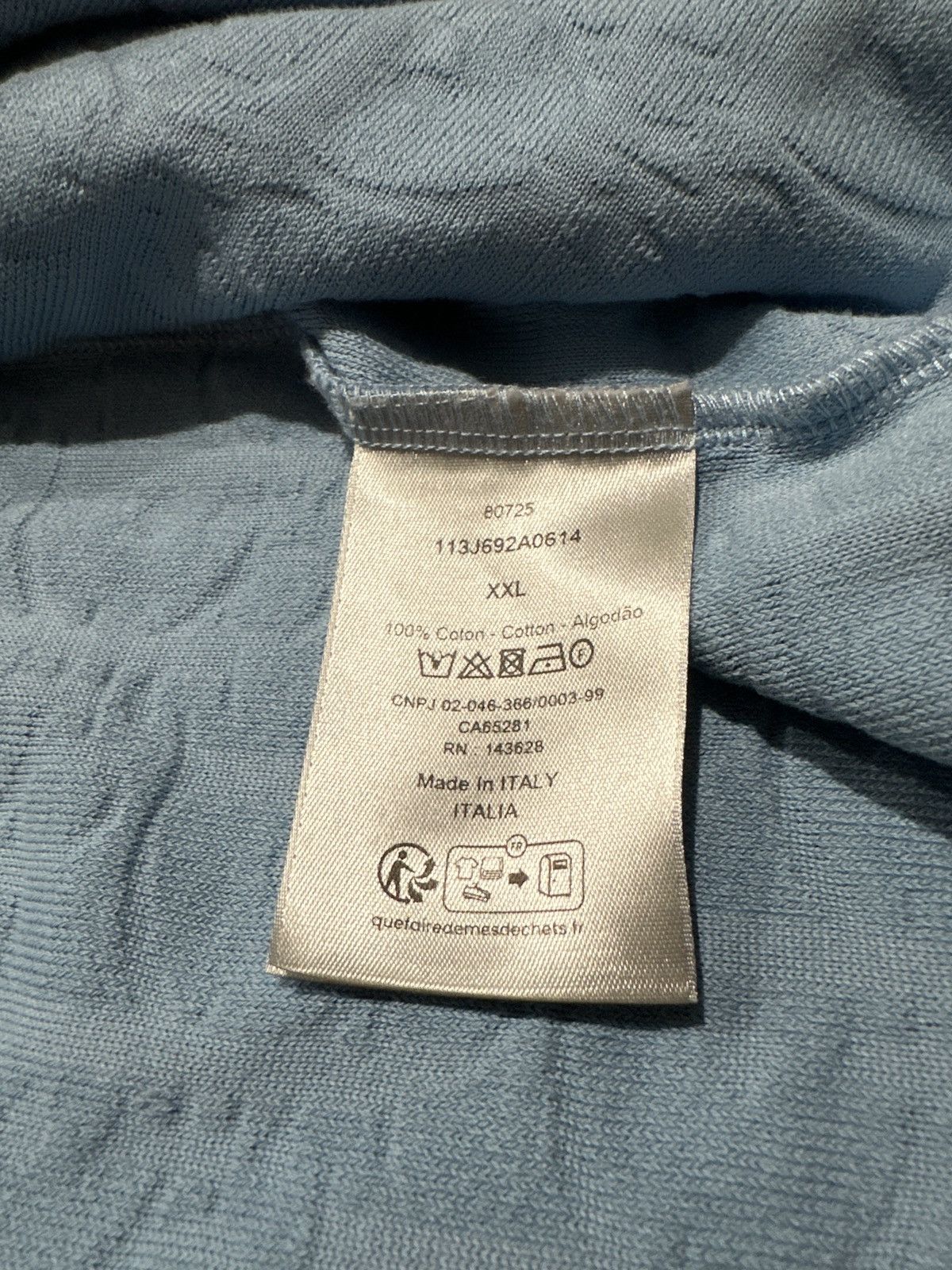 Dior Dior Oblique Blue Towel Shirt Size US XXL / EU 58 / 5 - 4 Thumbnail