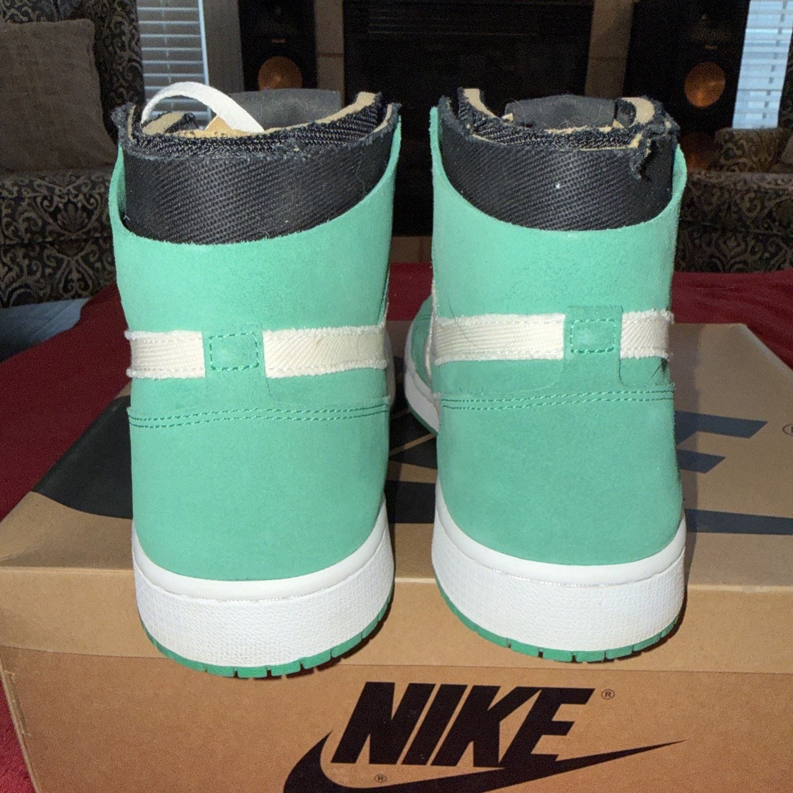 Jordan Brand Size 12 - Jordan 1 Zoom Comfort Stadium Green OG BOX Size US 12 / EU 45 - 6 Thumbnail