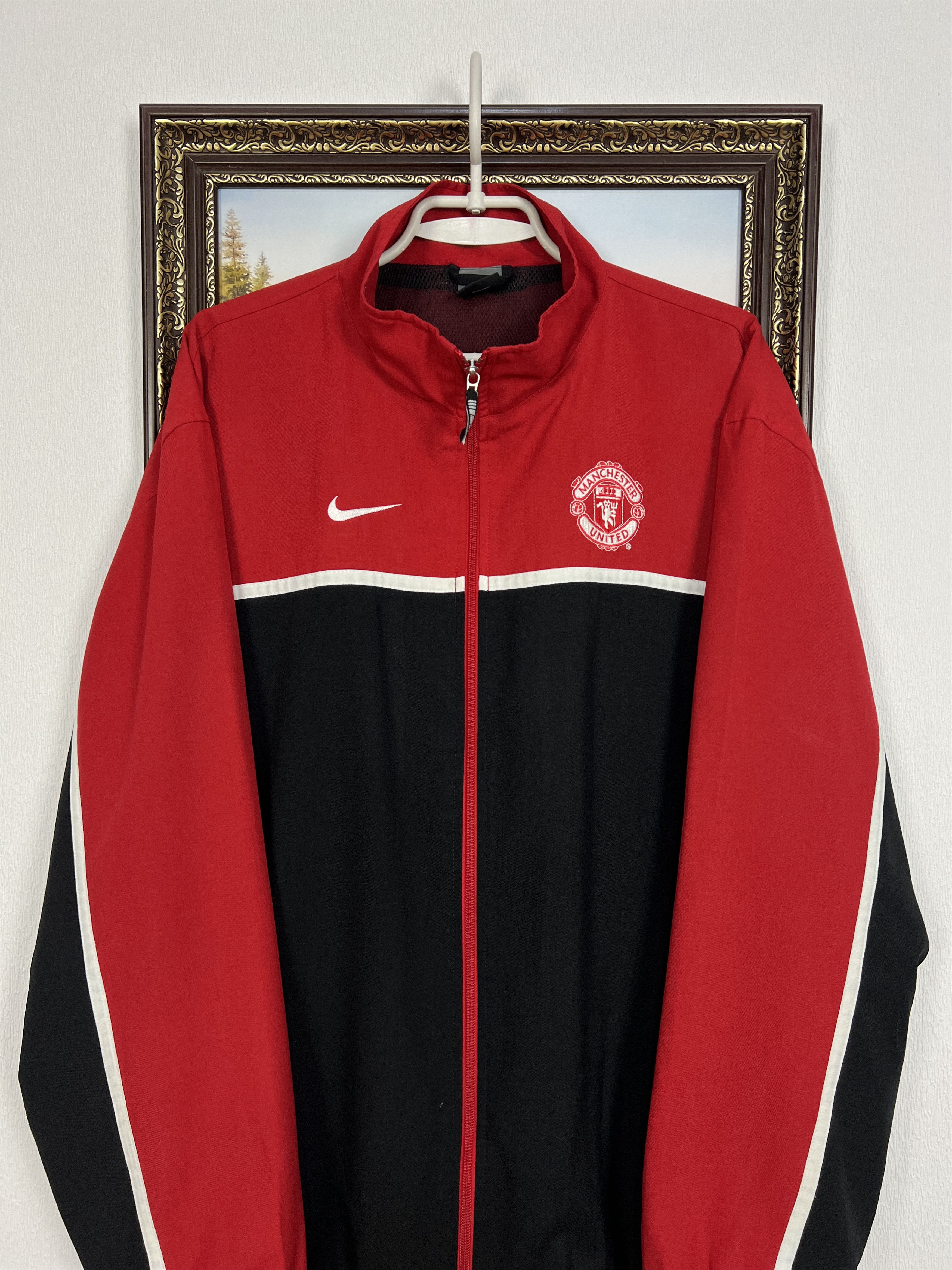 Nike Vintage Nike Manchester United Football Jacket Soccer Size US XL / EU 56 / 4 - 2 Thumbnail