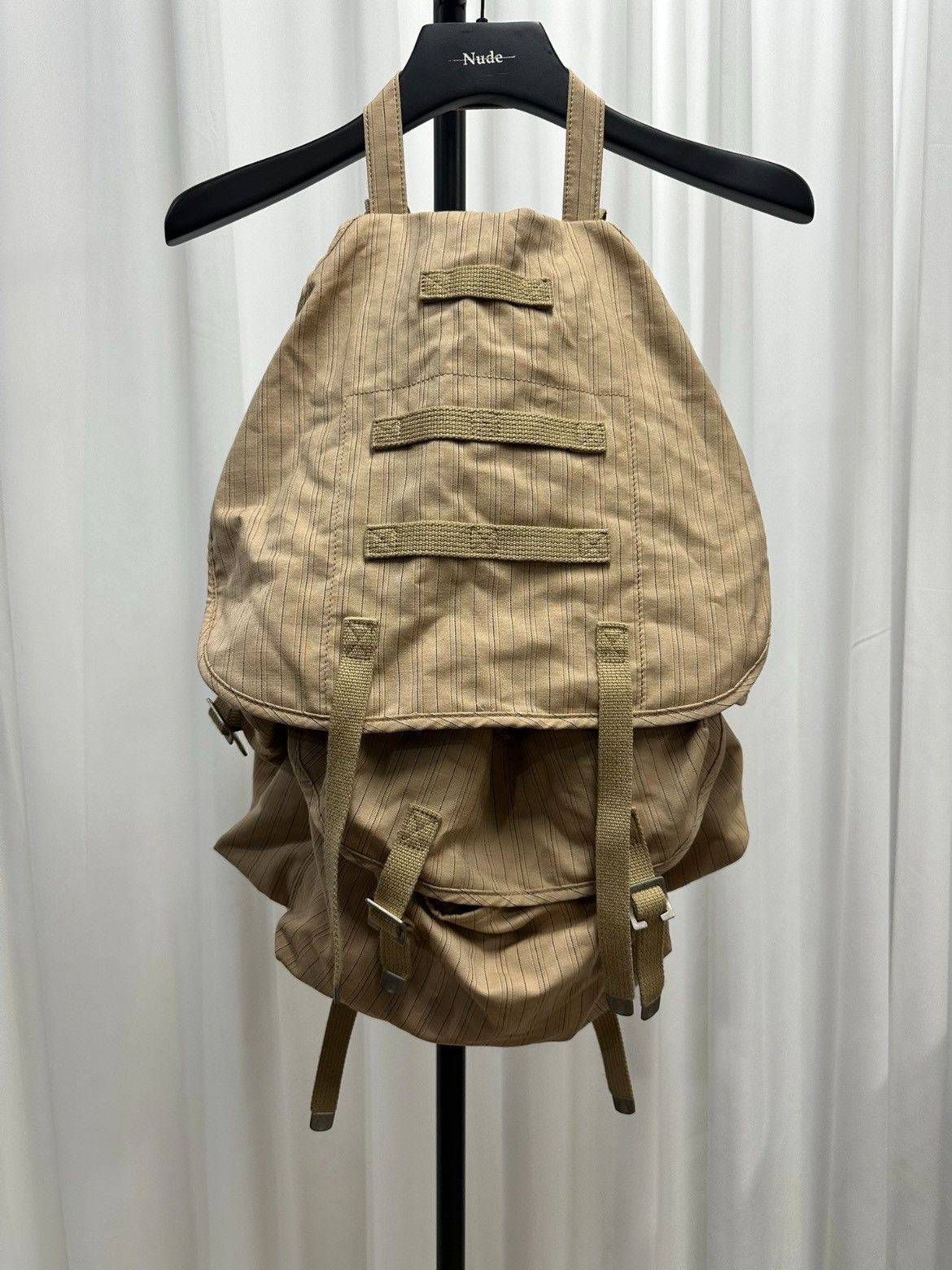 Junya Watanabe Junya Watanabe Wool Stripe Backpack Size ONE SIZE - 2 Thumbnail