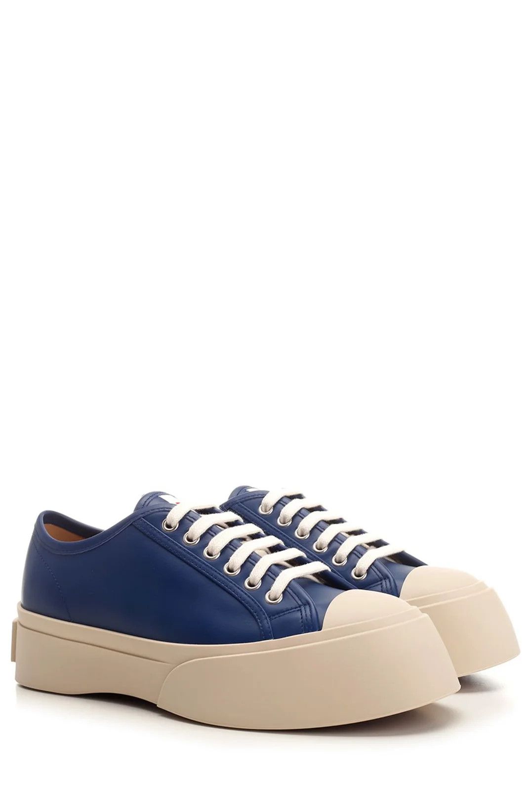 Marni o1s22i1n0924 Pablo Leather Low-Top Sneaker in Blue Size US 11 / EU 44 - 2 Thumbnail