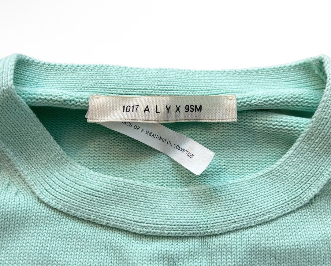 1017 ALYX 9SM 1017 ALYX 9SM⚡️Mens Small mint green ribbed knit logo sweater Size US S / EU 44-46 / 1 - 4 Thumbnail
