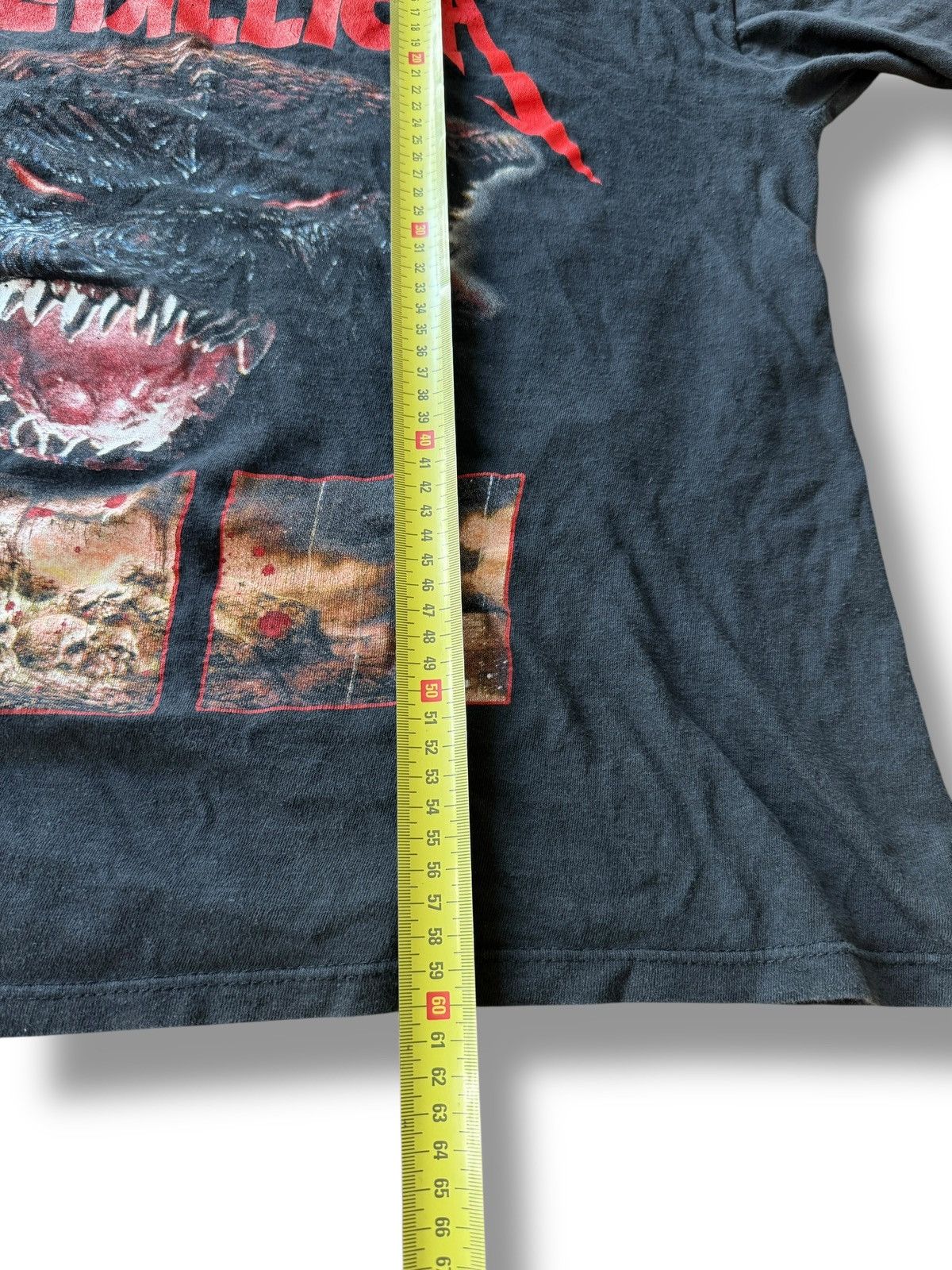 Metallica *RARE* VINTAGE METALLICA KAIJU « GODZILLA » BAND TEE 90s 00s Size US XL / EU 56 / 4 - 4 Thumbnail