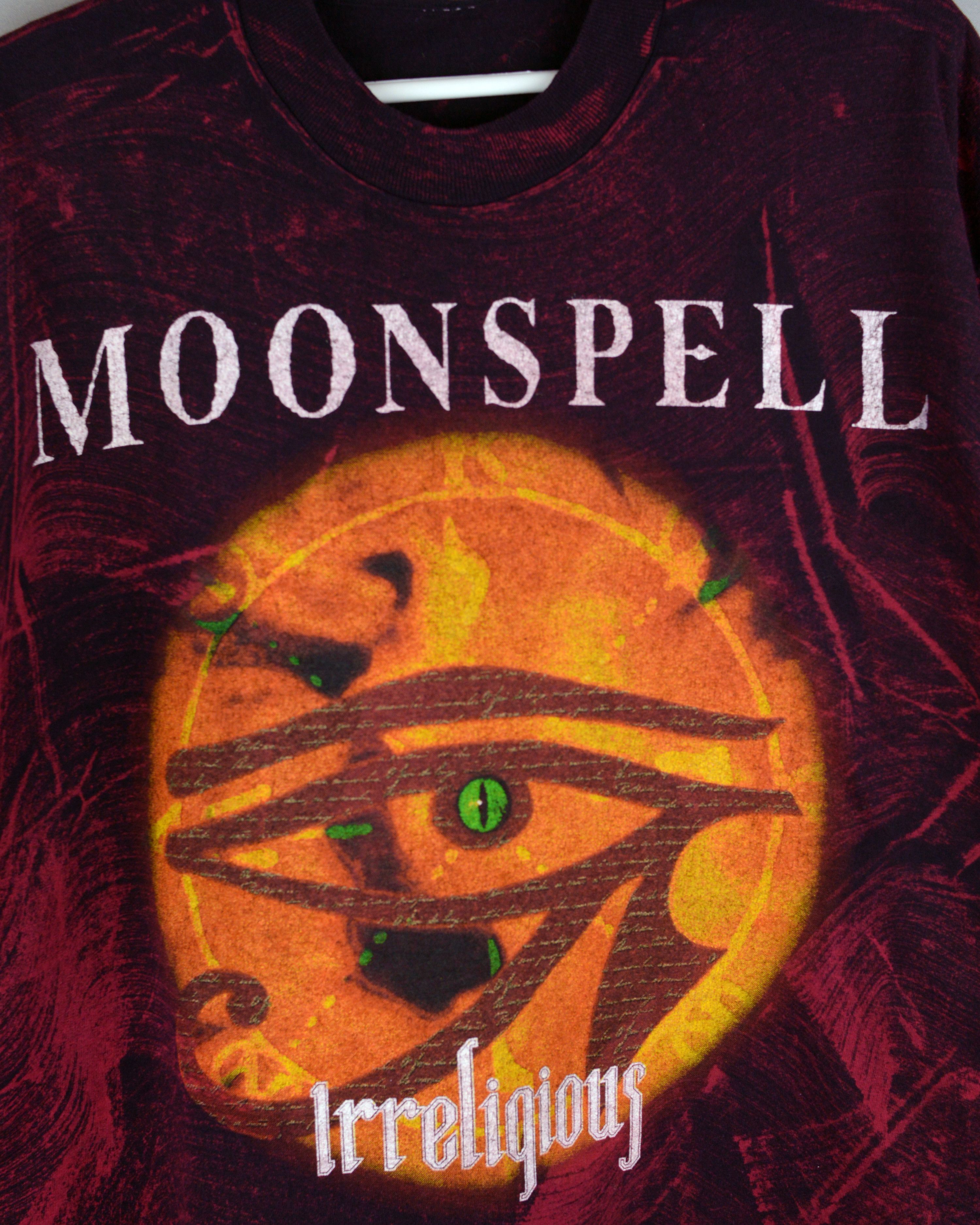 Vintage Vintage Moonspell Irreligious All Over Print 1996 t shirt Size US XL / EU 56 / 4 - 3 Thumbnail
