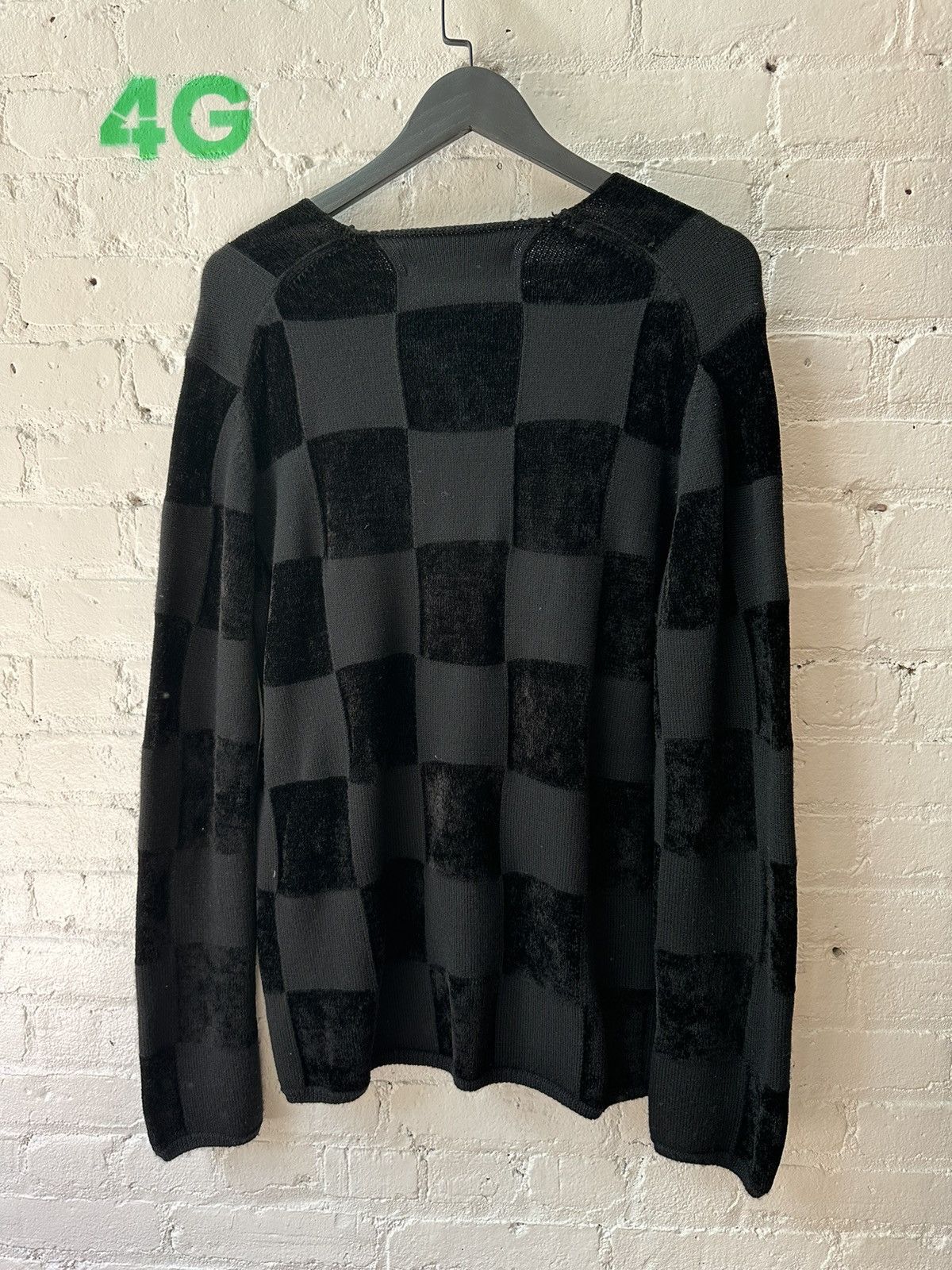 Comme des Garcons COMME DES GARCONS CHECKERED SWEATER Size US L / EU 52-54 / 3 - 2 Thumbnail