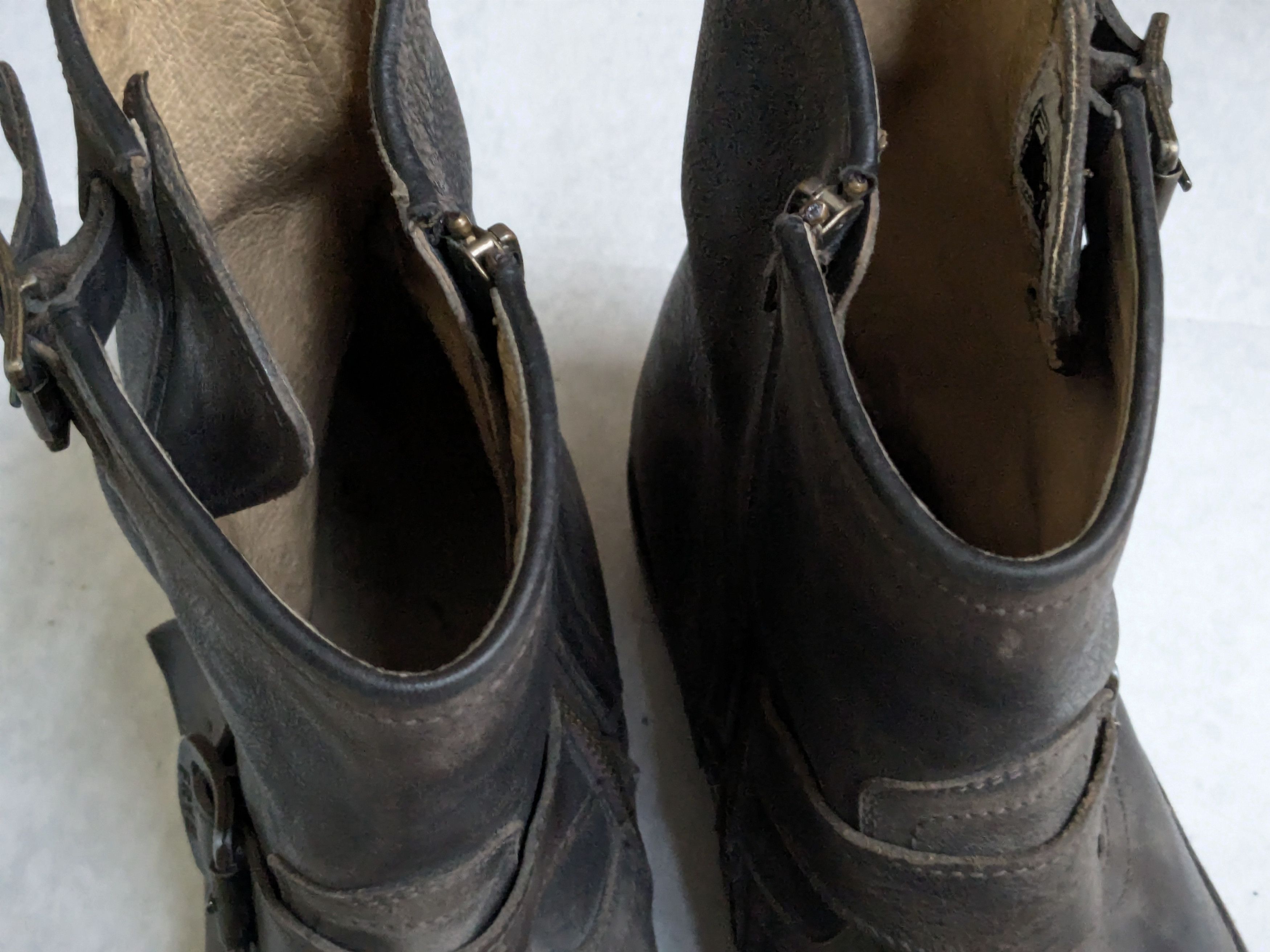 Frye Frye Engineer Boots Brown Leather 12 D Motorcycle Biker Size US 12 / EU 45 - 2 Thumbnail