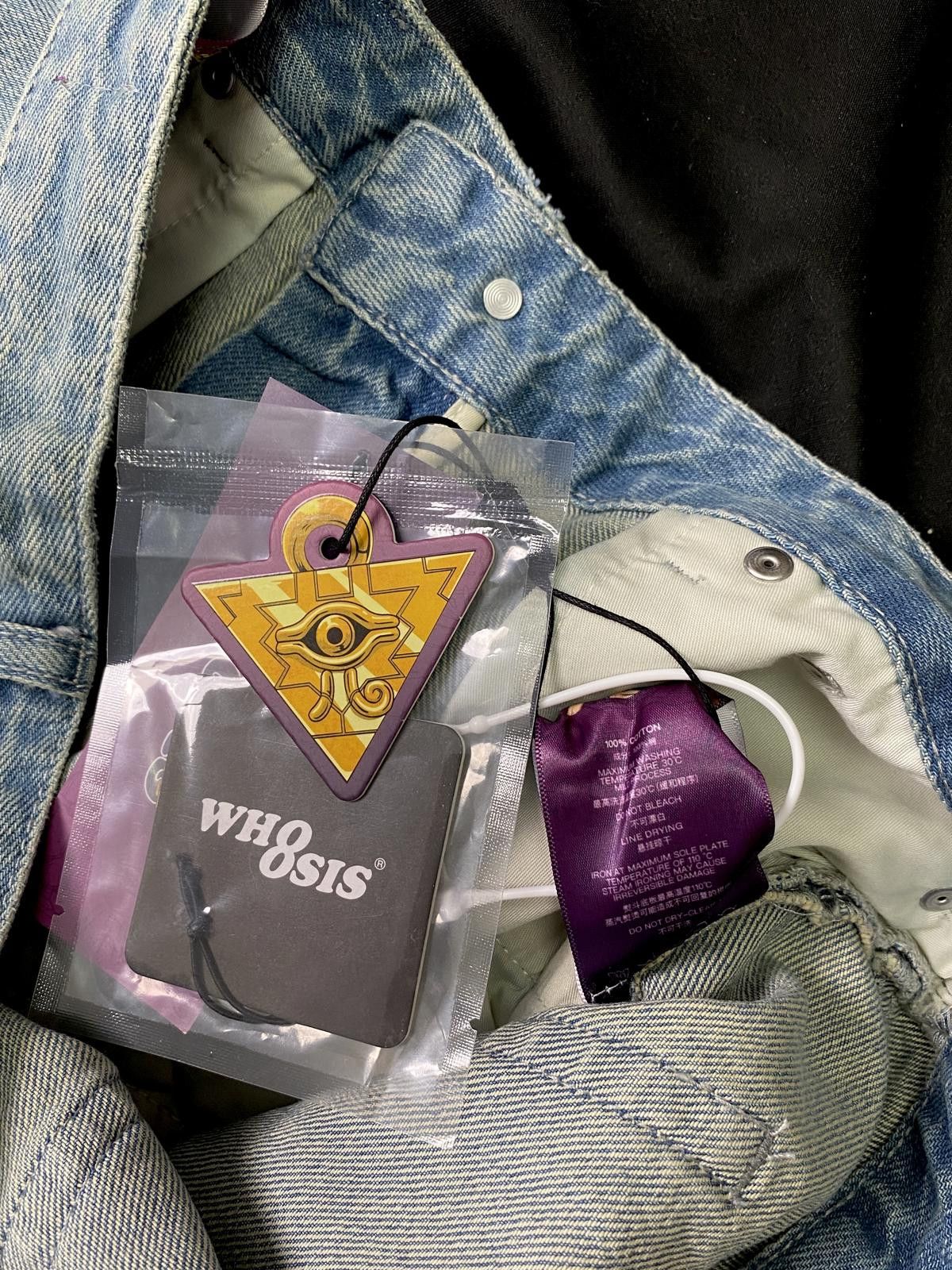 Japanese Brand Whoosis x Yu-Gi-Oh! Blue-Eyes White Dragon Graphic Jeans M Size US 32 / EU 48 - 9 Thumbnail