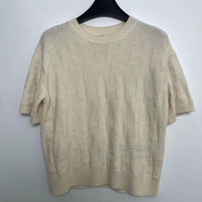 Hermes Hermes Round Neck H Dark Flower Knit Short Sleeve Size XS / US 0-2 / IT 36-38 - 3 Thumbnail