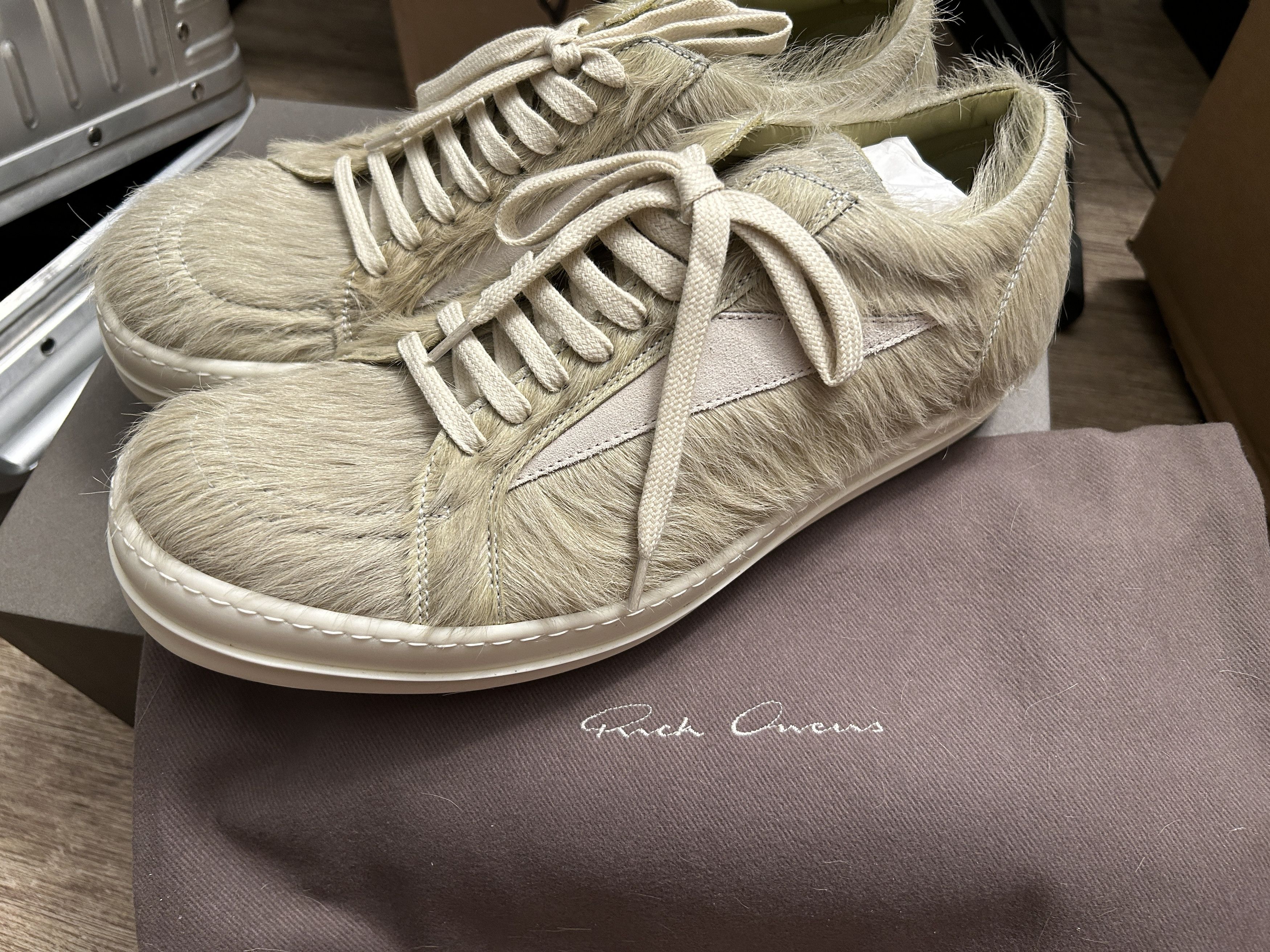 Rick Owens Rick Owens Luxor f/w23 green pony half vintage sneaker Size US 10 / EU 43 - 3 Thumbnail