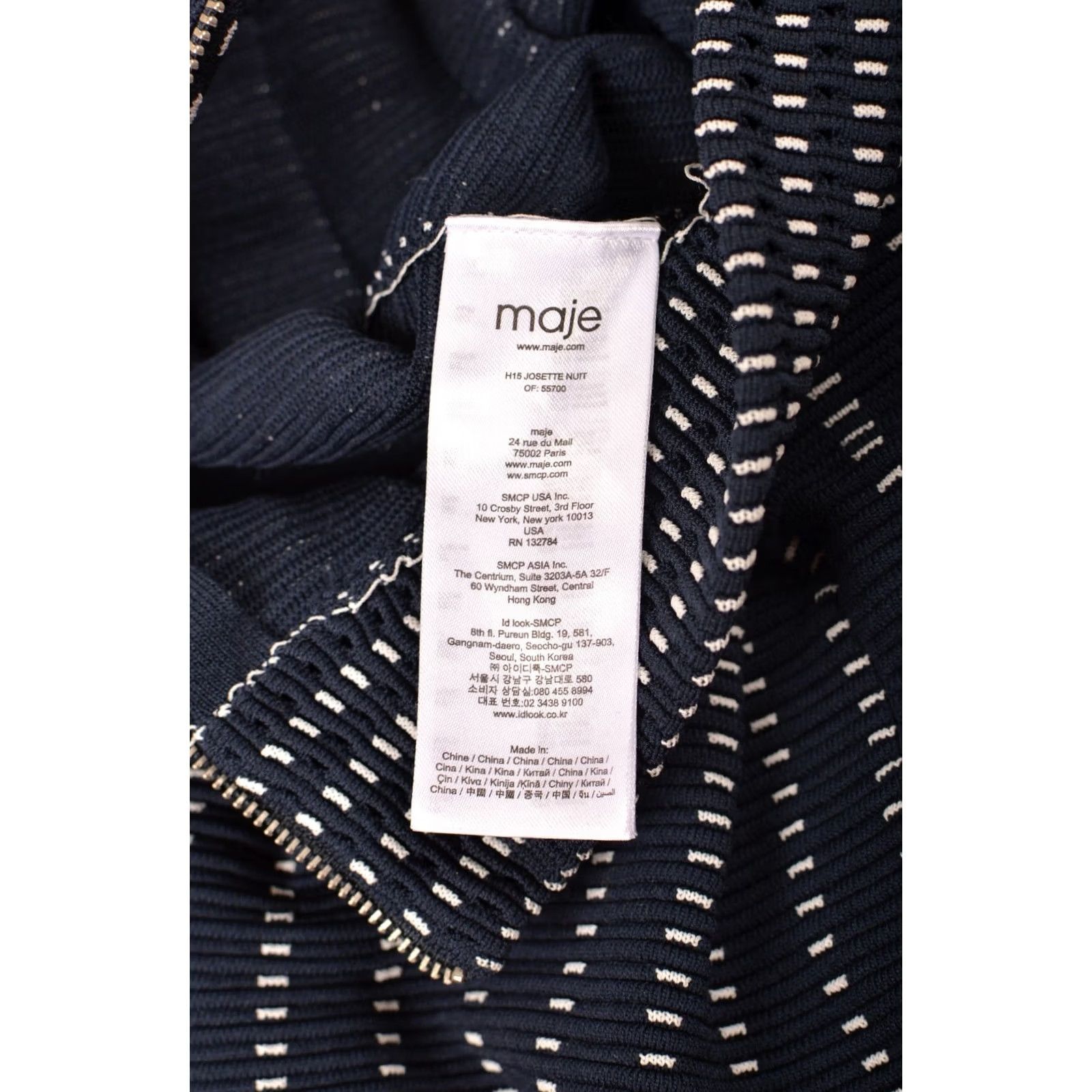 Maje Maje Josette Jacquard Navy Pleated Mini Skirt H15 Josette Nuit Size 1 - Blue Skirt, Mini, Pleated, Regular Size 1, Women, XS-Style? Size 25" / US 0 / IT 36 - 4 Thumbnail