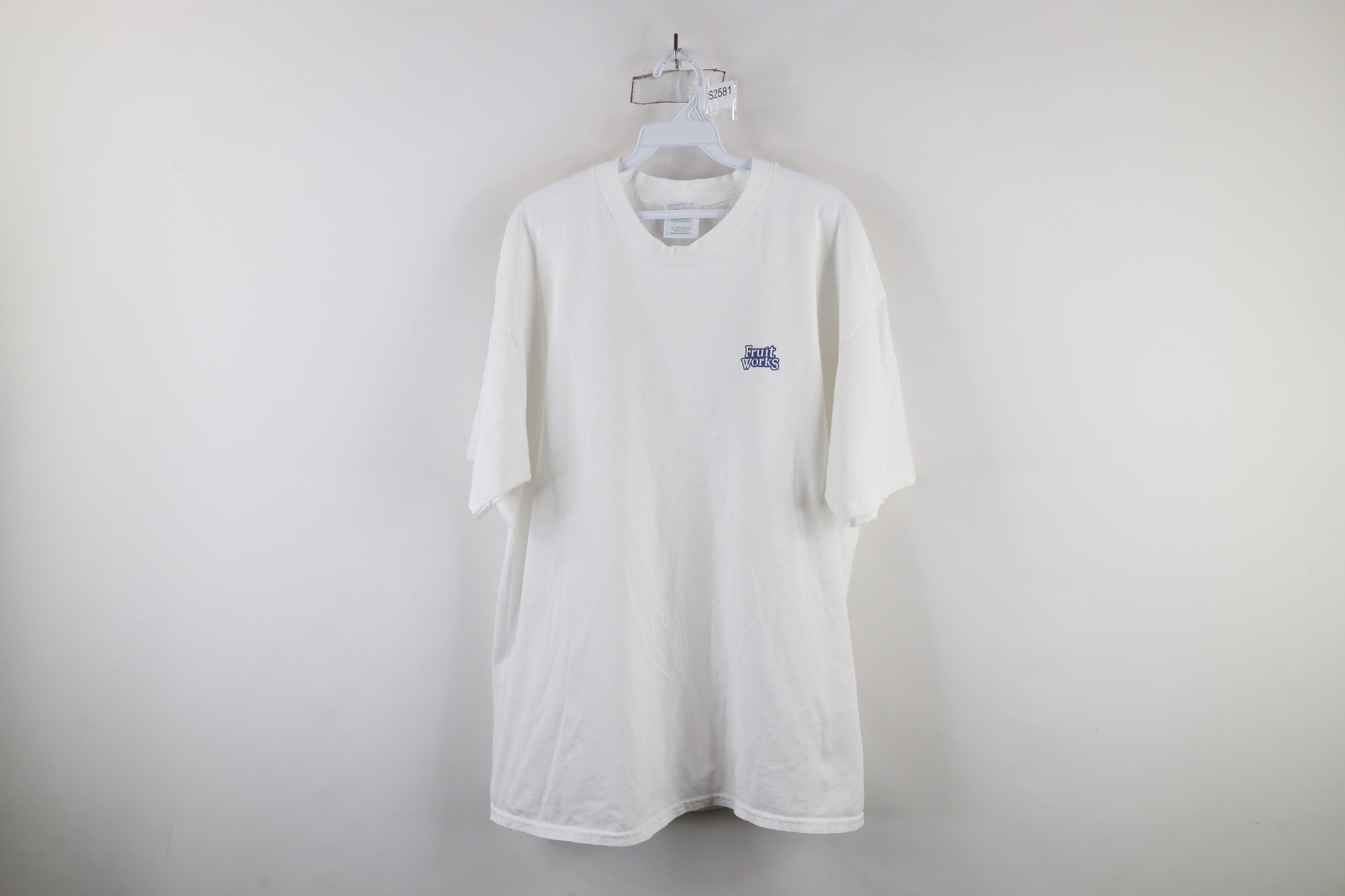 Vintage Vintage 90s Streetwear Works Drink Short Sleeve T-Shirt Size US XL / EU 56 / 4 - 1 Thumbnail