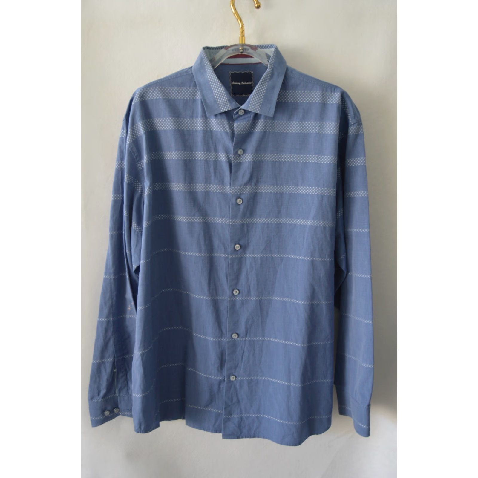 Tommy Bahama Tommy Bahama Shirt Mens 2XL Blue Striped Cotton Casual Button-Up XXL Shirt Mens Blue Striped Cotton Button-Up 2XL Size US XXL / EU 58 / 5 - 2 Thumbnail
