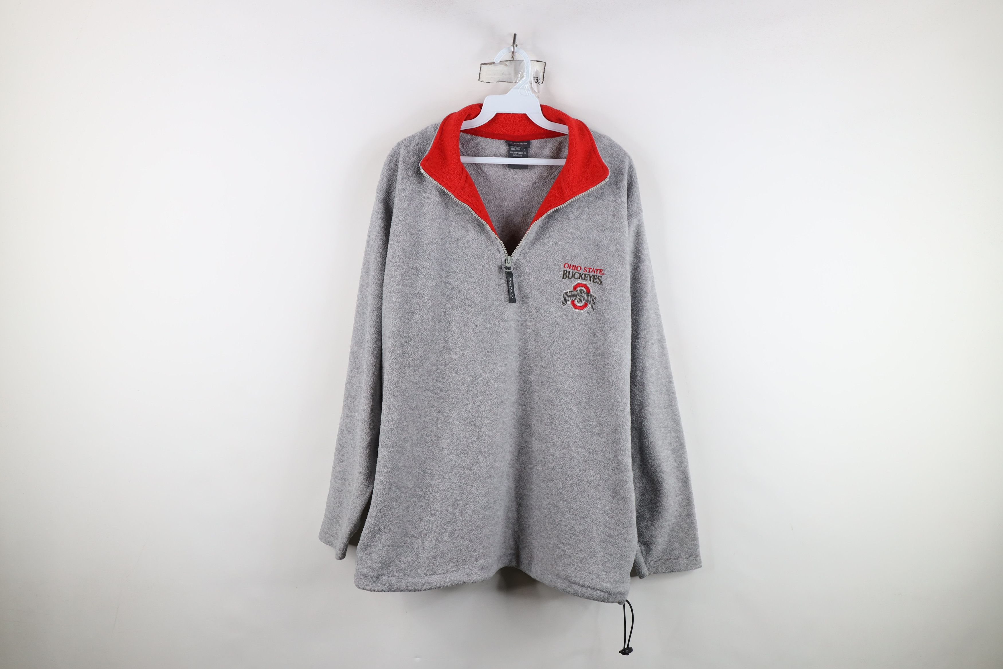 Vintage Vintage Ohio State University Half Zip Fleece Sweater Gray Size US L / EU 52-54 / 3 - 1 Thumbnail