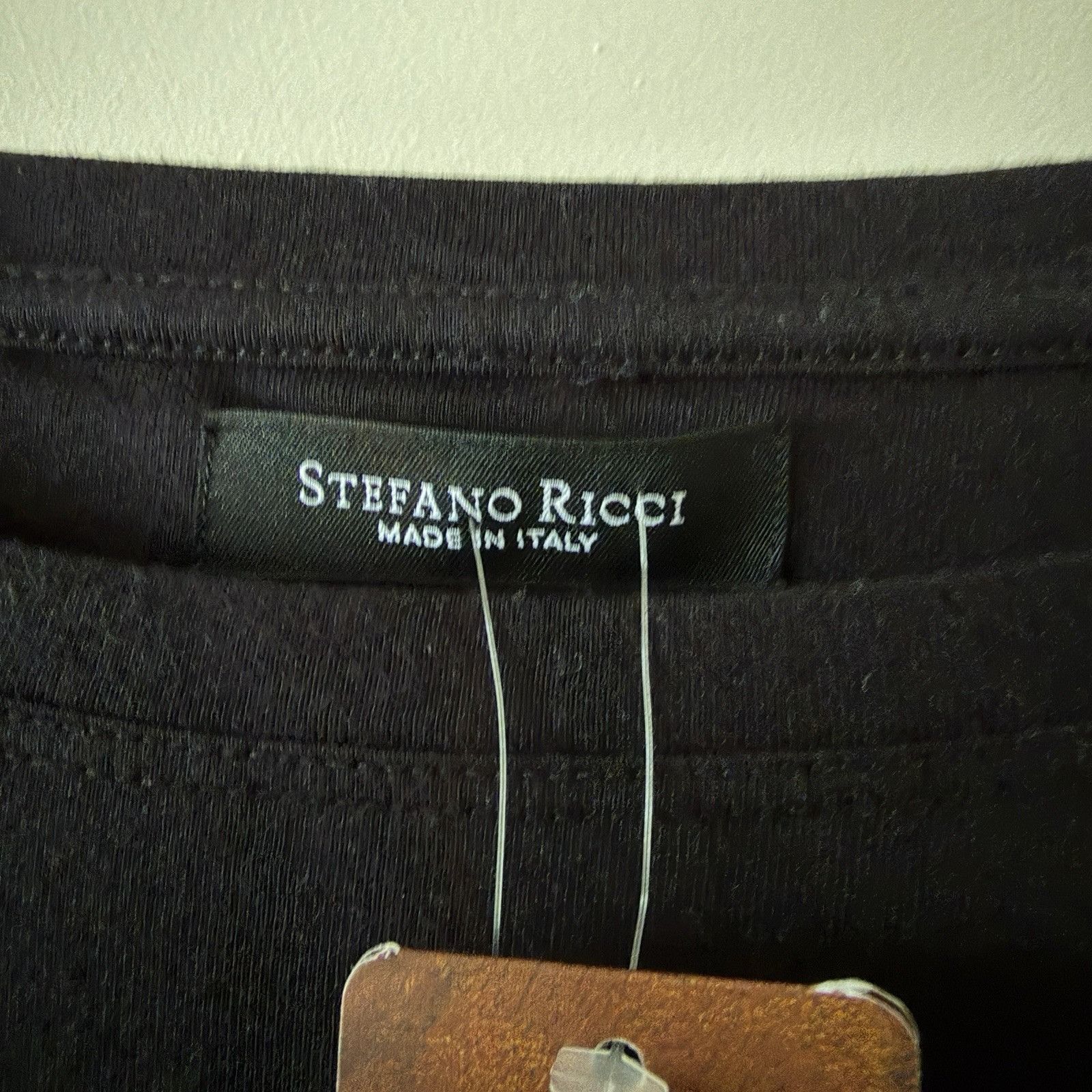 Stefano Ricci NWT Stefano Ricci T-shirt Embroidered SR Logo Size L Black 1 Size US L / EU 52-54 / 3 - 5 Thumbnail