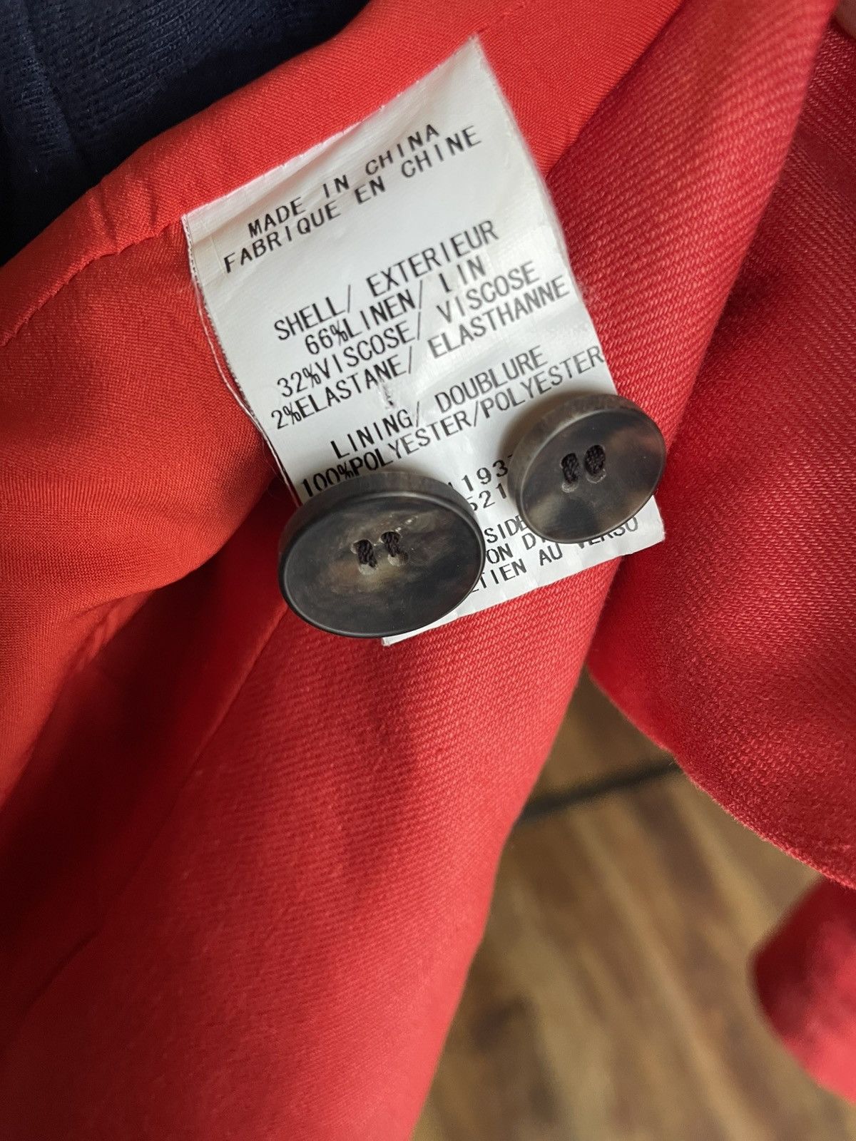 Helmut Lang Helmut Lang Linen Blazer Womens sz 0 Size S / US 4 / IT 40 - 6 Thumbnail