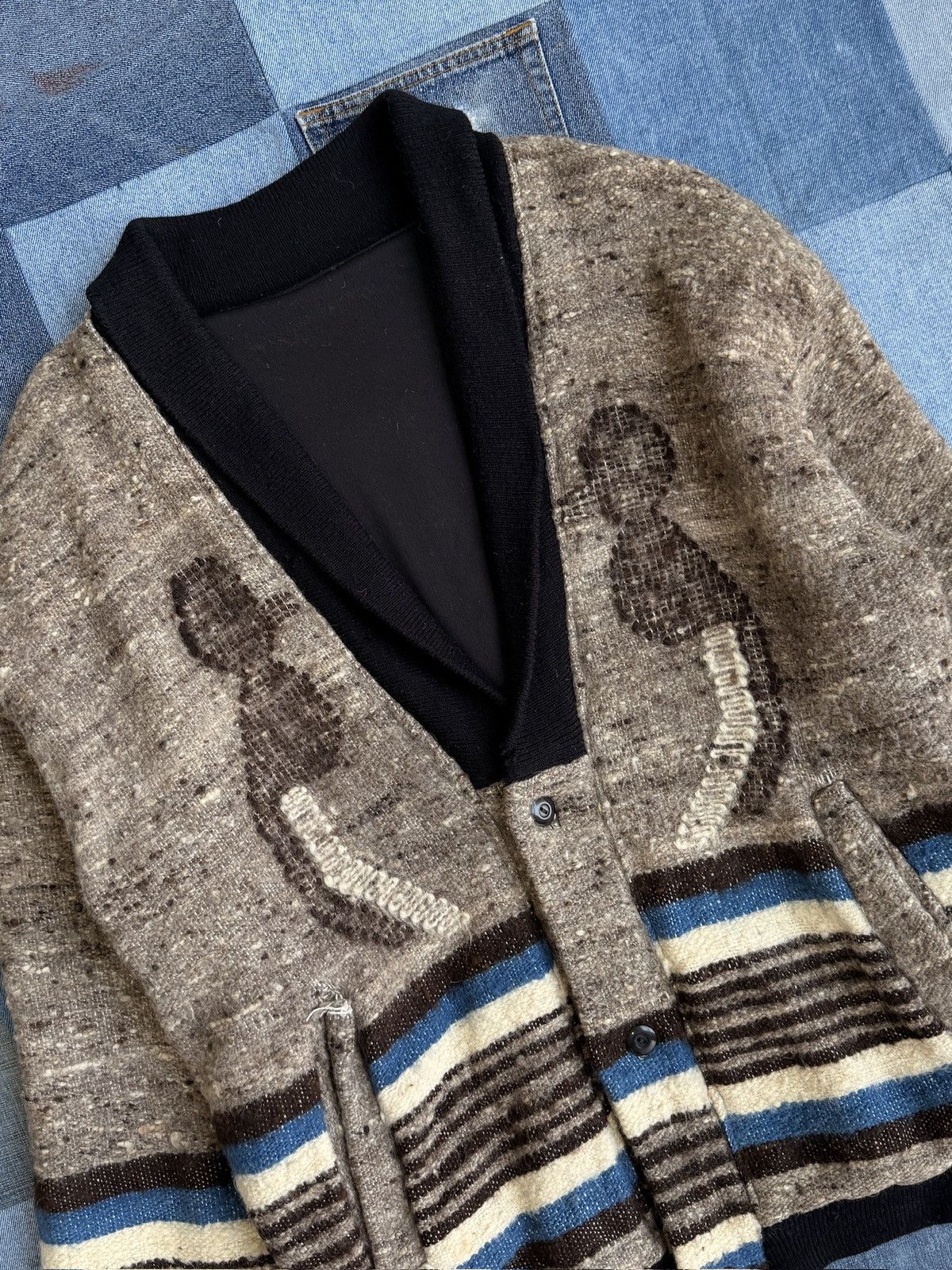 Japanese Brand 1960s Mexican Eagle Wool Bomber Jacket Size US L / EU 52-54 / 3 - 6 Thumbnail