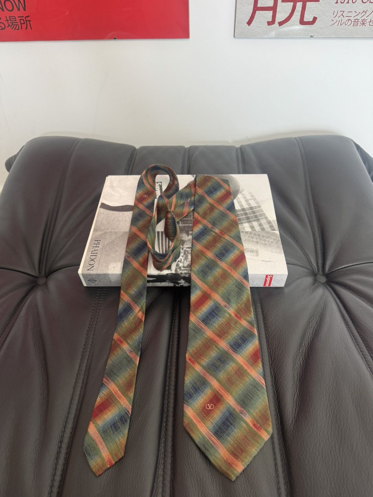 Vintage Valentino luxury silk tie designer 90s high end rare