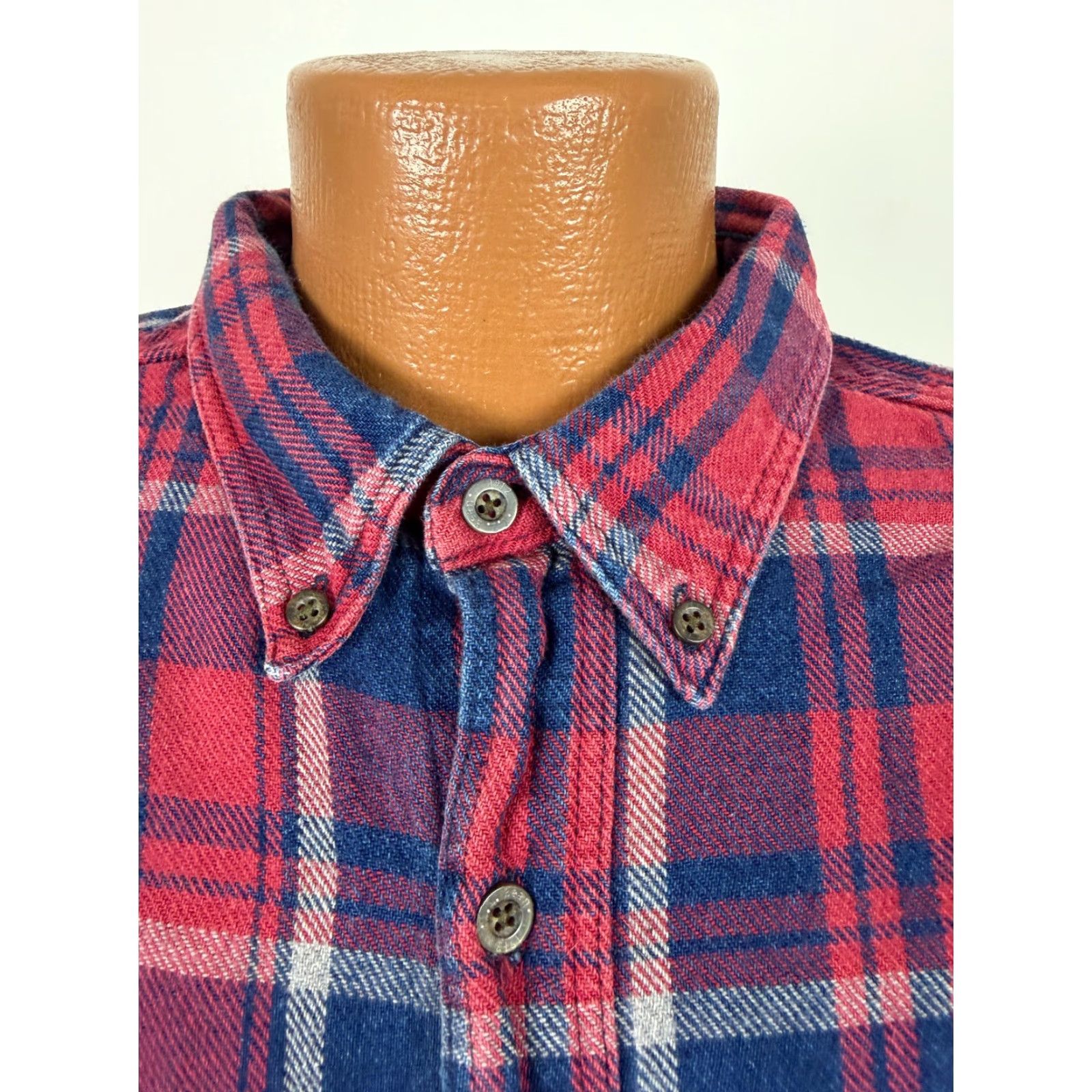 Vintage VINTAGE LL Bean Shirt XXL Indigo Plaid Heavyweight Cotton 90s Button-Up Men's 2XL Grunge Outdoor Casual Workwear Size US XXL / EU 58 / 5 - 4 Thumbnail