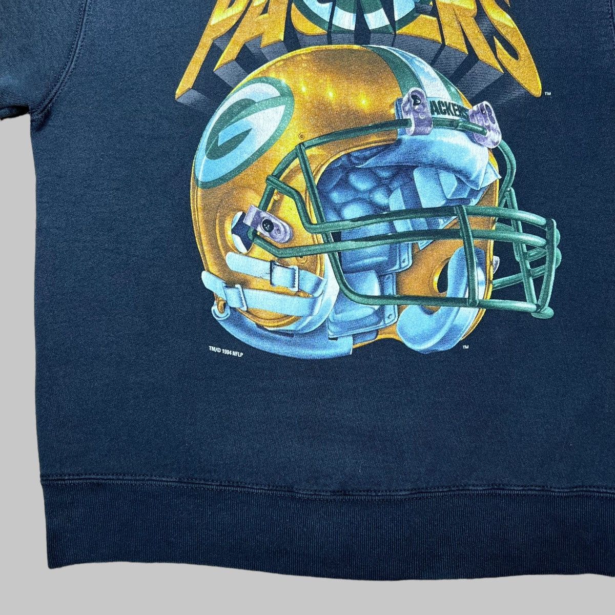 NFL × Salem Sportswear × Vintage Vtg 94 Green Bay Packers Helmet Salem Sportswear Sweatshirt Size US M / EU 48-50 / 2 - 5 Thumbnail