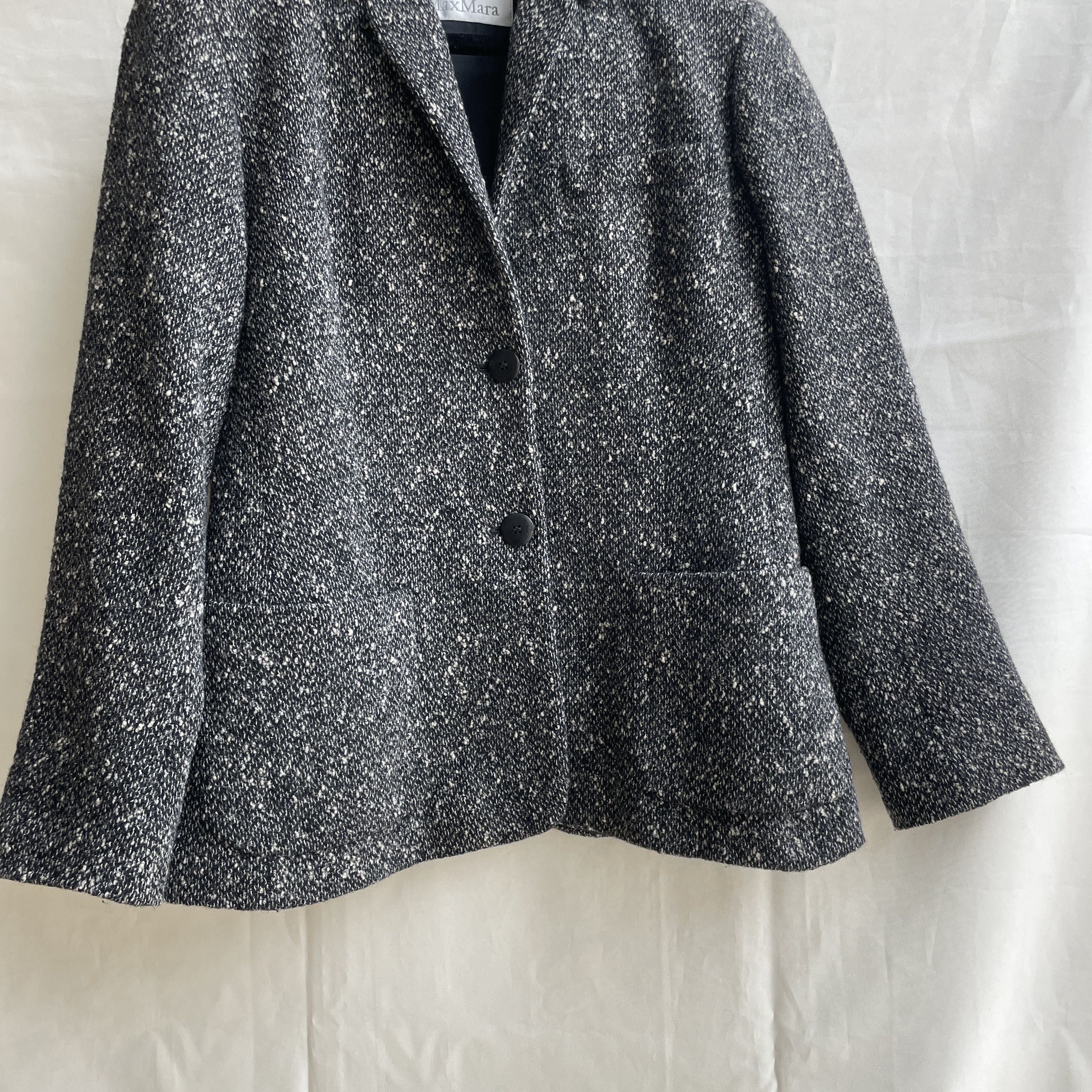 Max Mara Max Mara Speckled Tweed Melange Womens Wool Blazer Size M / US 6-8 / IT 42-44 - 5 Thumbnail