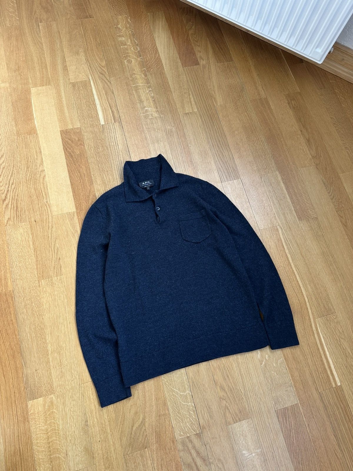 Vintage A.P.C Merino Sweater Knit Black