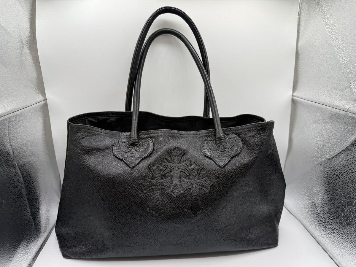Chrome Hearts Chrome Hearts Cemetery cross leather tote bag Size ONE SIZE - 1 Thumbnail