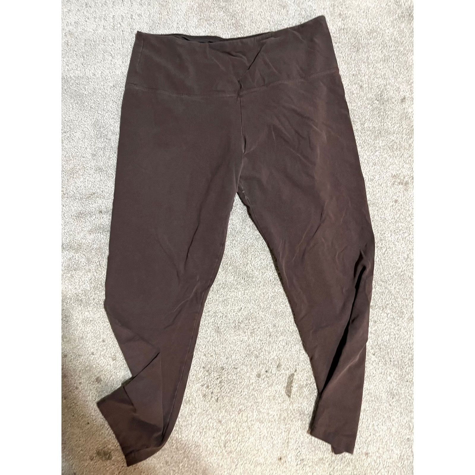 Vintage Suave Leggings Legging Brown Size L Womens Stretch Tummy Control Modern 2010s Vintage? Size 36" / US 14 / IT 50 - 2 Thumbnail