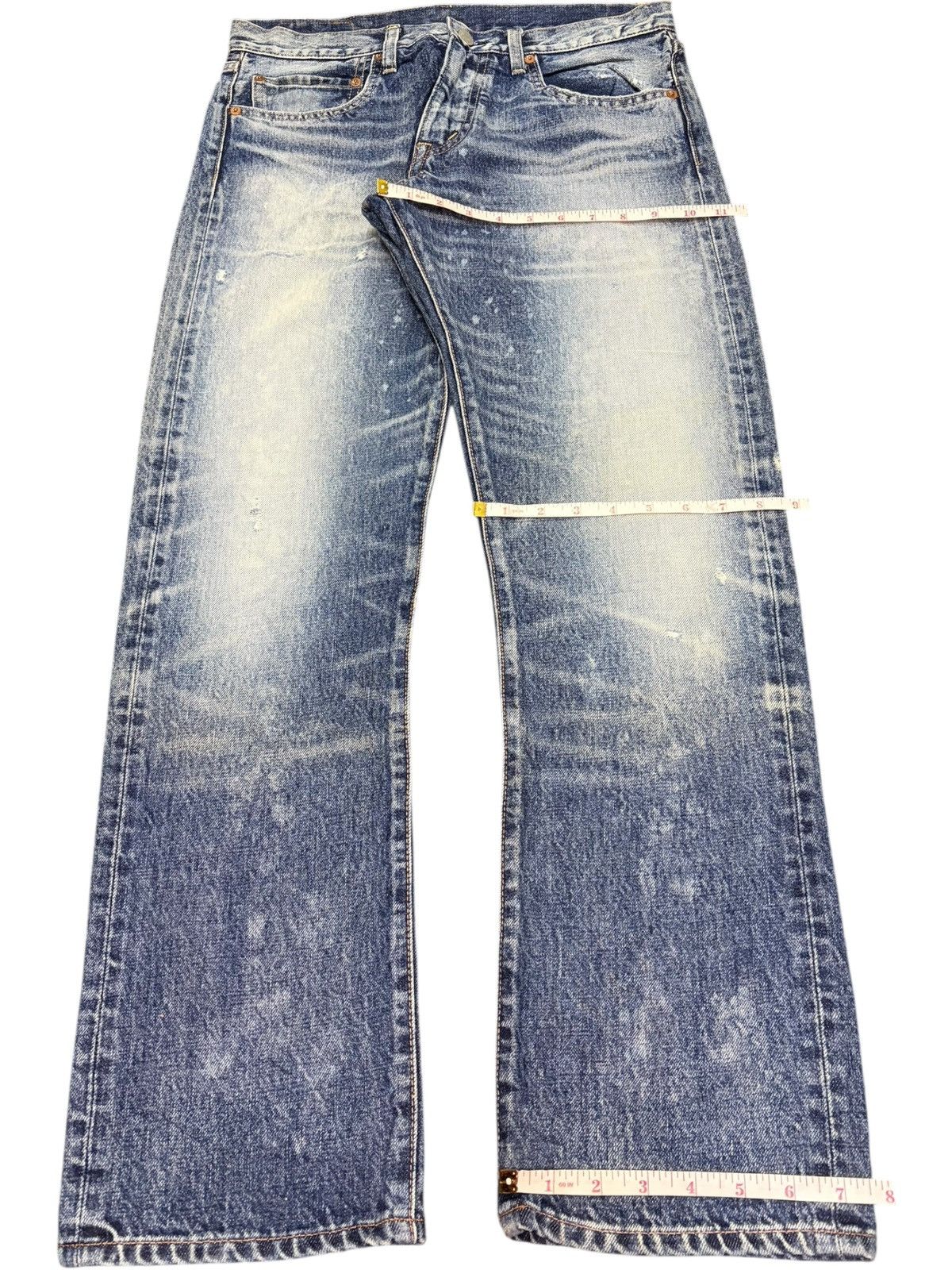 Dsquared2 Vintage Japanese Rna Bleached Distressed Jeans Size 31" - 8 Thumbnail