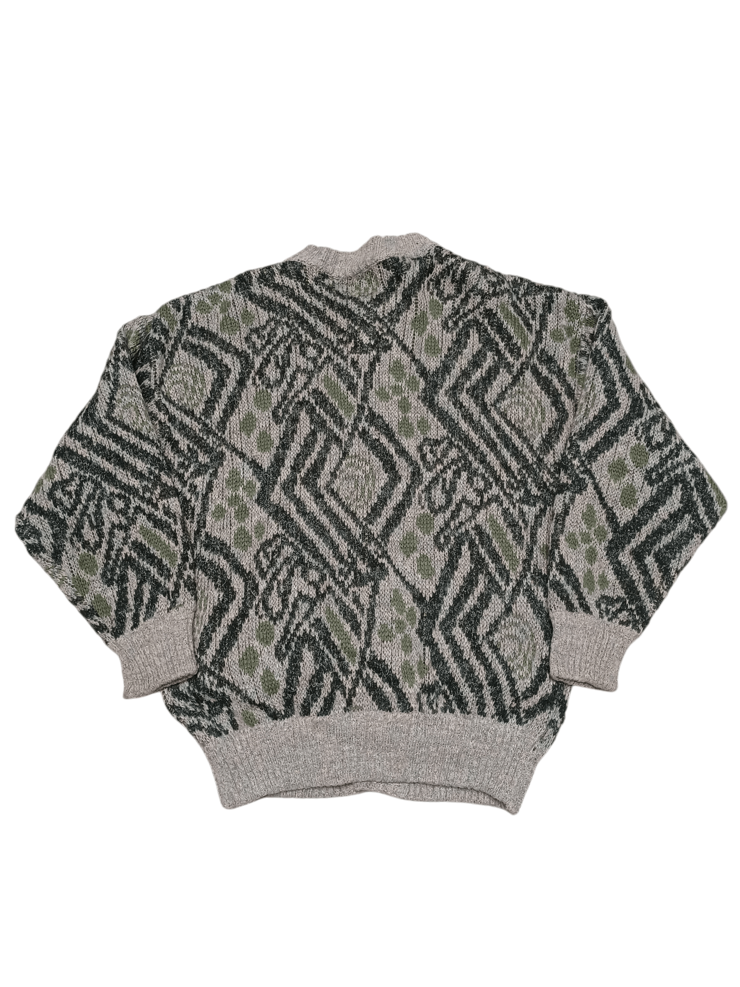 Other VINTAGE WOOL MADE IN ITALY HEAVY WARM CARDIGAN OLDMONEY 90S Size US L / EU 52-54 / 3 - 2 Thumbnail
