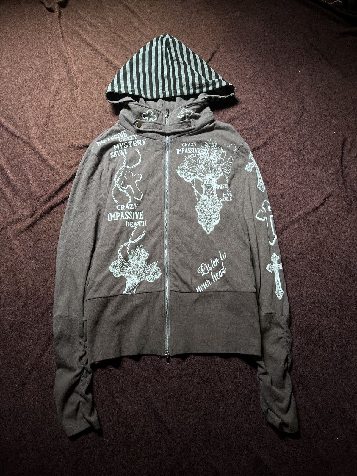 Japanese Brand JAPANESE IMPASSIVE CRAZY MYSTERY SKULL CROSS Size US L / EU 52-54 / 3 - 1 Thumbnail