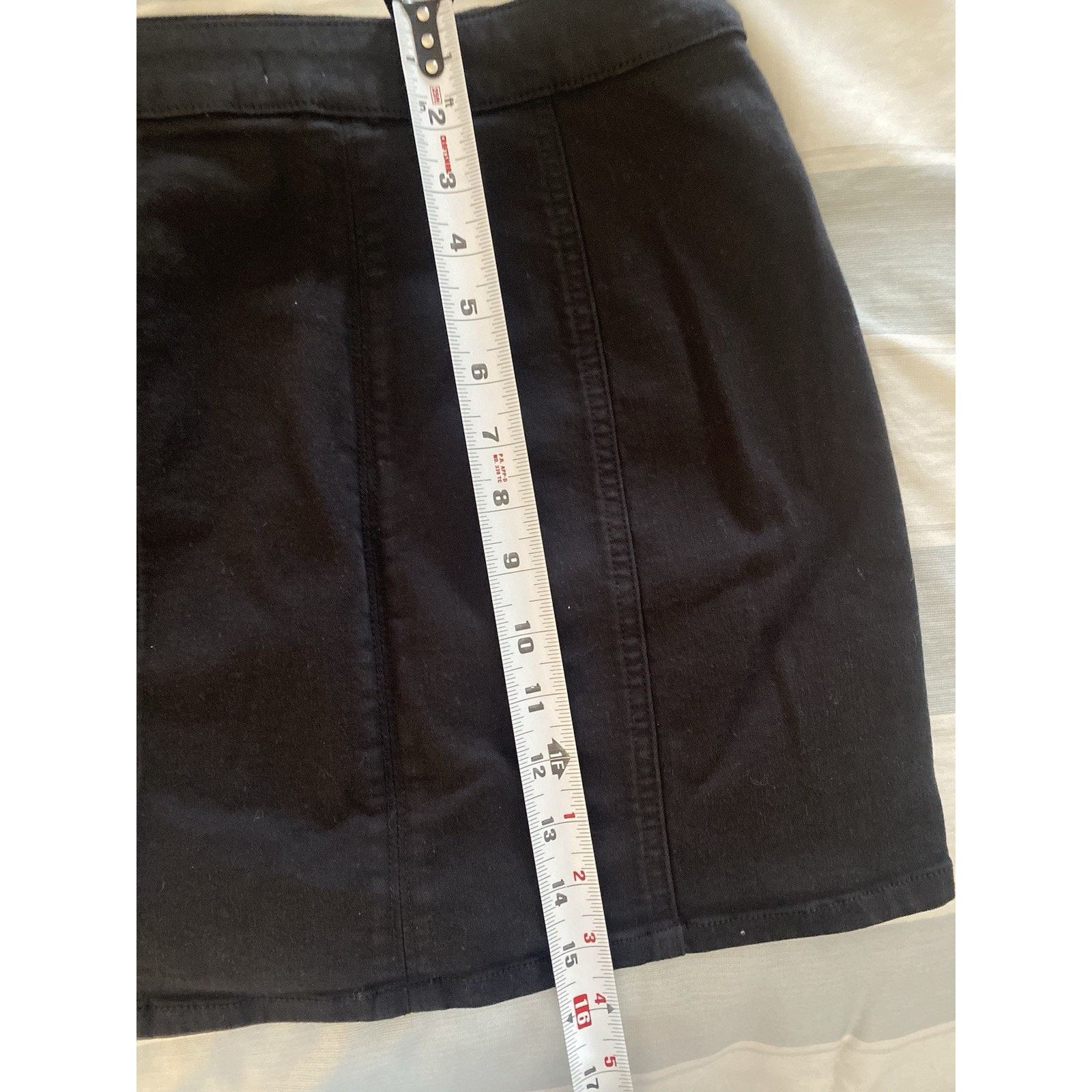 Pacsun Pacsun soft above knee blk snap skirt sz 25 NWT Size 25" / US 0 / IT 36 - 4 Thumbnail