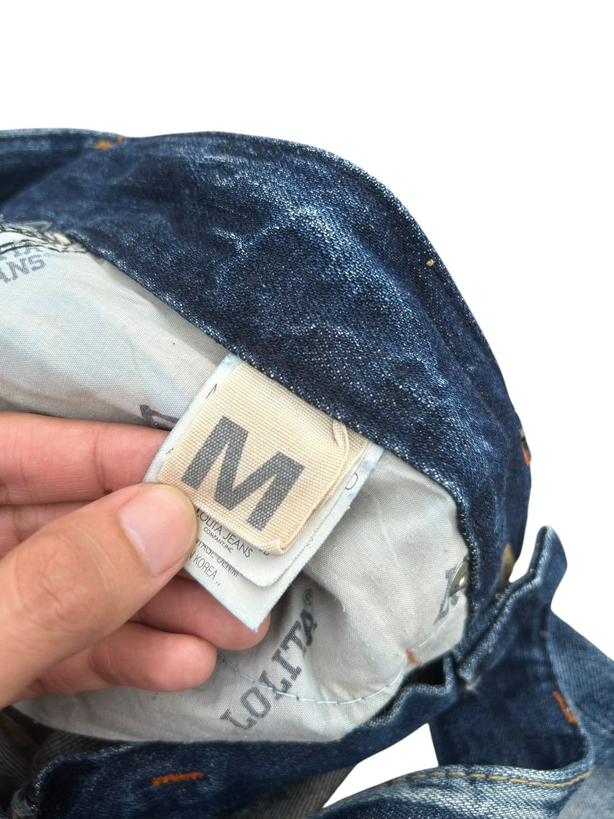 Kapital YOSHITOMO NARA LOLITA Exotic Vintage Distressed Denim Jeans Size US 33 - 12 Thumbnail