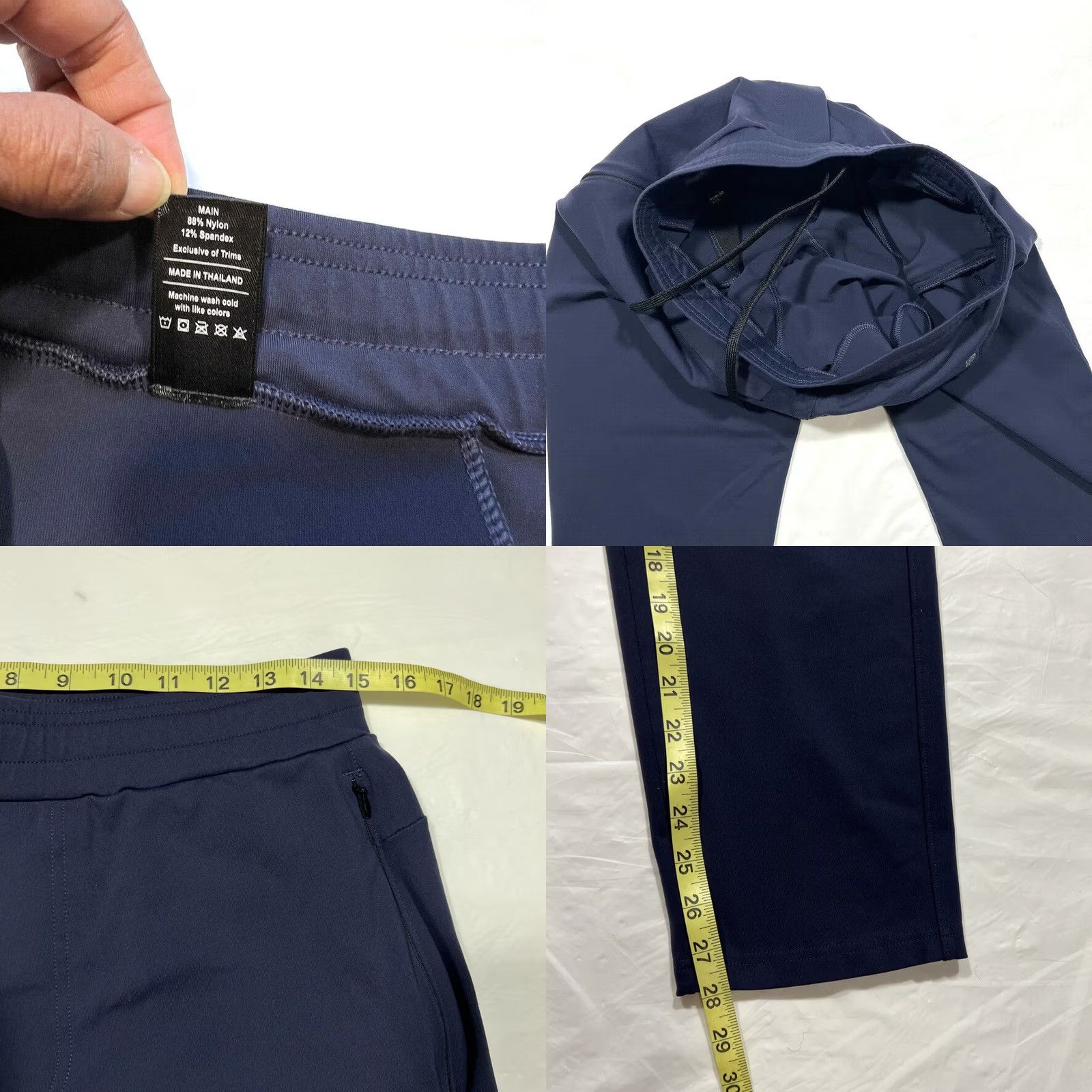 Vintage Public Rec All Day Every Day Pants Nylon Stretch Elastic Waist Jogger 32/30 Blue Mens Regular Pants Size US 32 / EU 48 - 8 Thumbnail