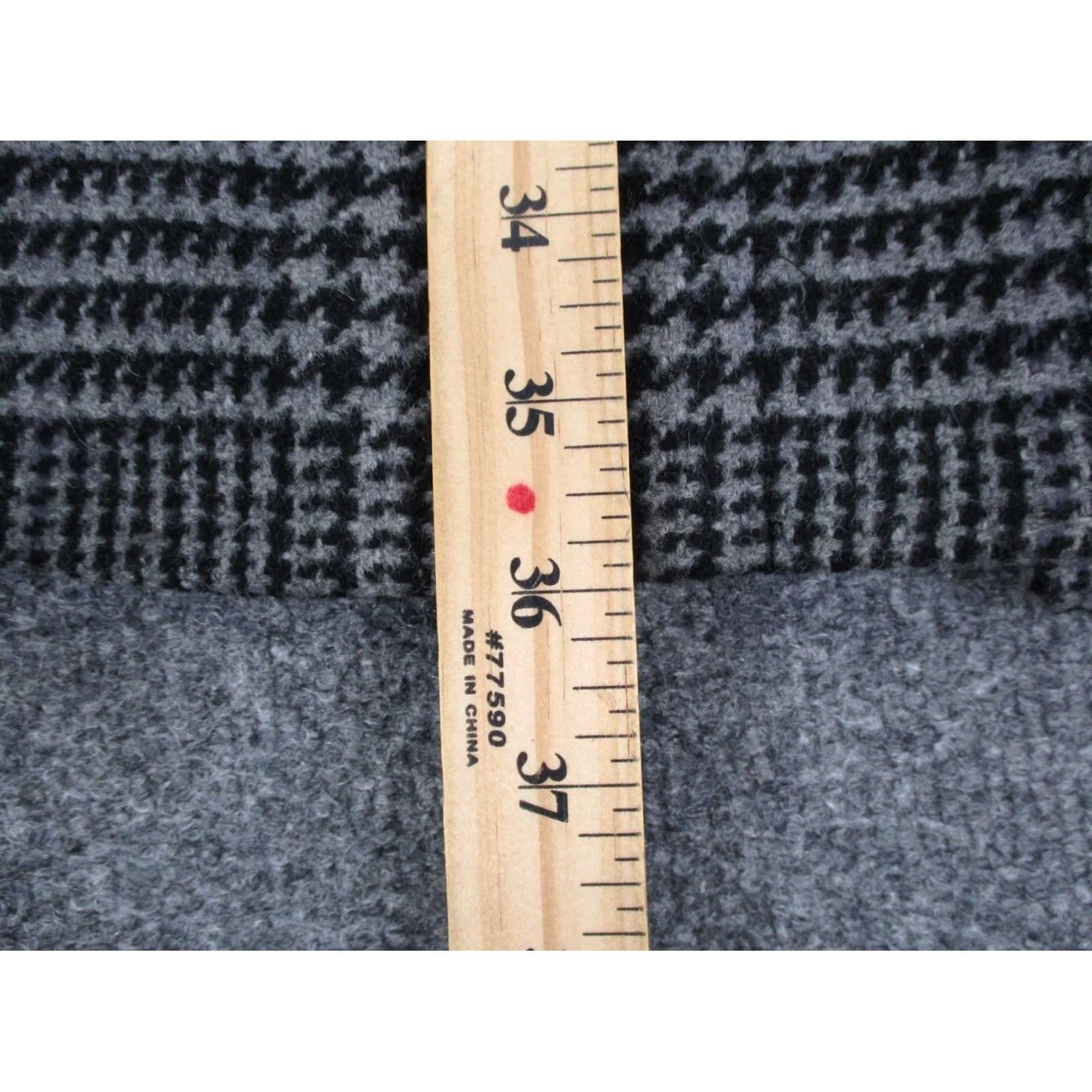 Ralph Lauren Ralph Lauren Jacket Women 8 Gray Wool Houndstooth Nylon Sailor Heavy Long Coat Jacket Women 8 Gray Wool Houndstooth Overcoat Women Size M / US 6-8 / IT 42-44 - 4 Thumbnail