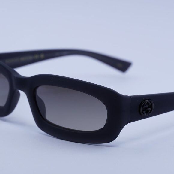 Gucci Gucci GG1786S 001 Sunglasses Dark Grey Opal Rectangle Frame Size ONE SIZE - 4 Thumbnail