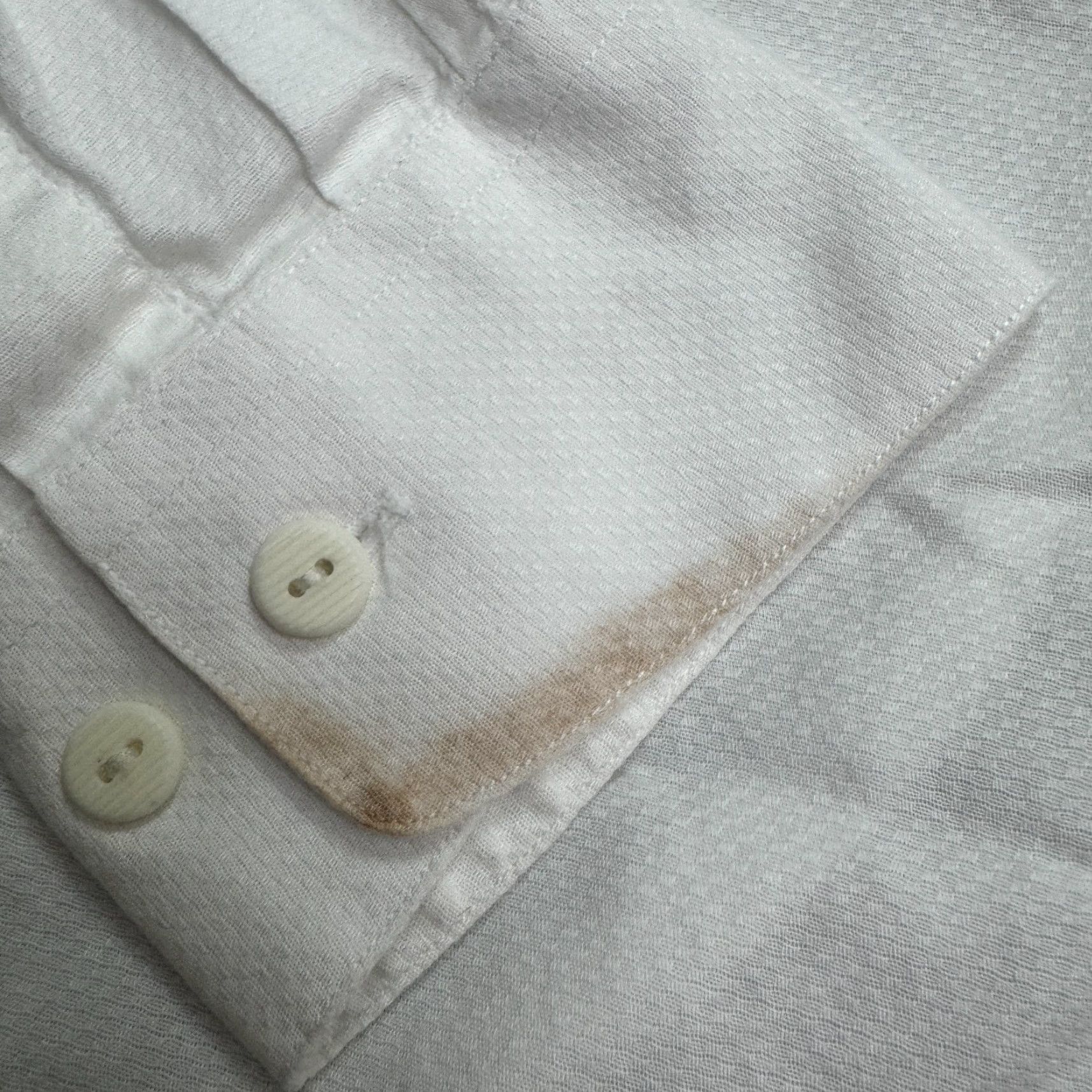 Prince Jhane Barnes 90s Dress Shirt Mens Medium White 100% Cotton Casual Work Size 40R - 6 Thumbnail