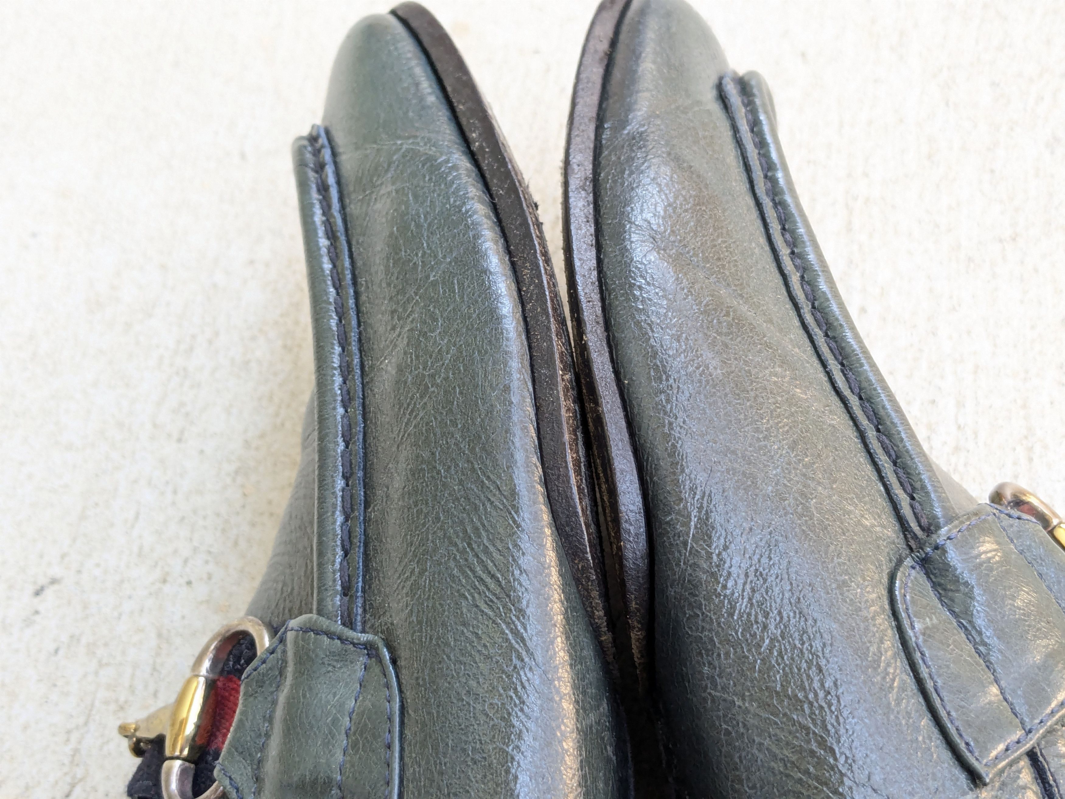 Gucci Gucci Horsebit Loafers Green 9 Snaffle Bit Tom Ford Leather Size US 9 / EU 42 - 8 Thumbnail